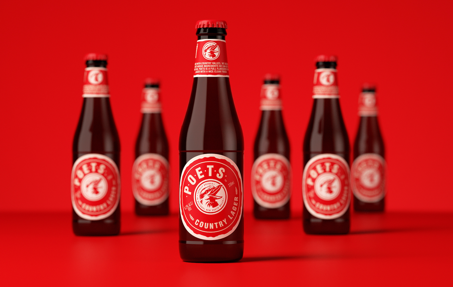 Poets Country Lager: Name, Brand Identity and Packaging Design