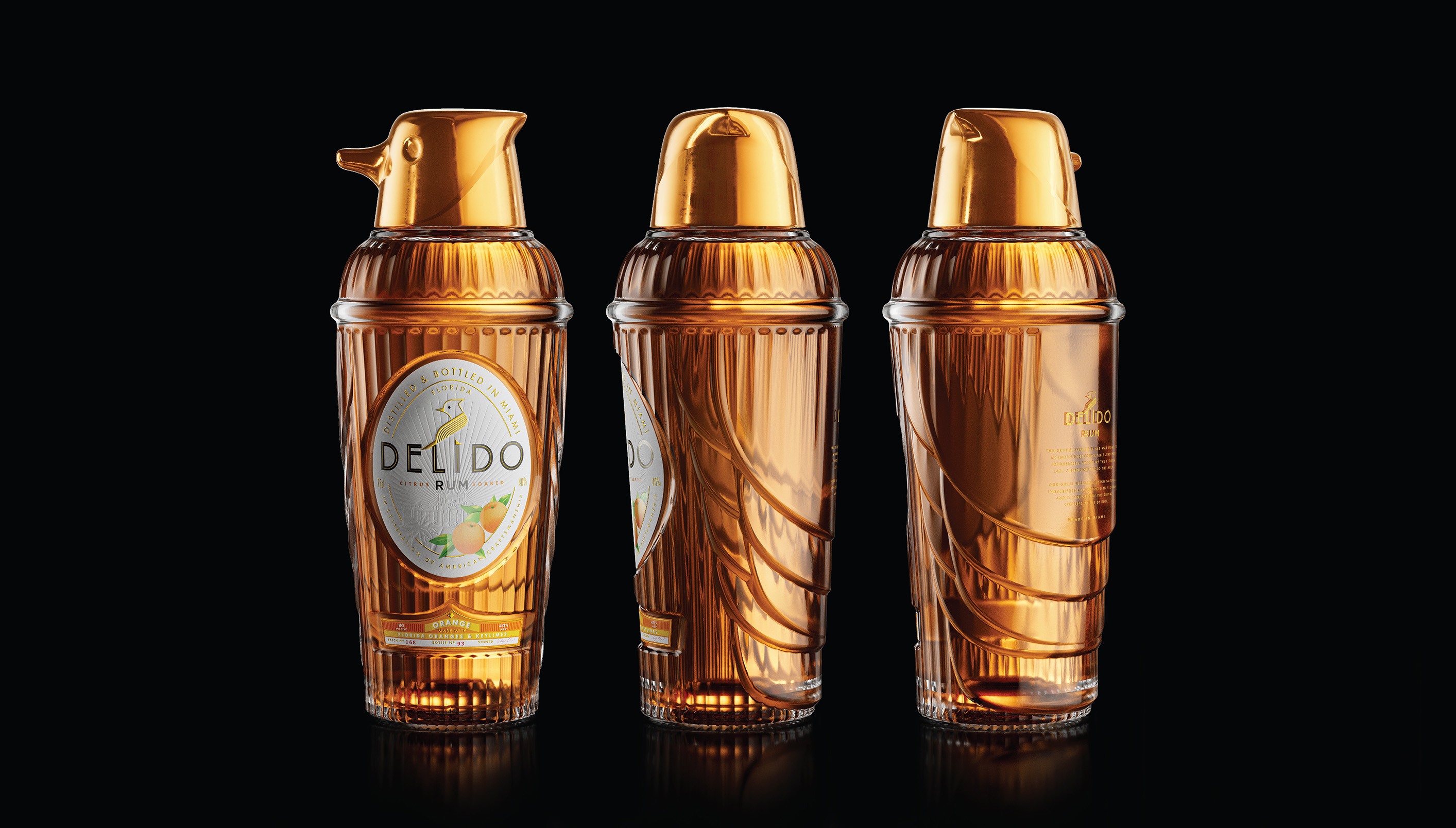 Intertype Studio Unveils The Branding and Packaging Design for Delido Rum Inspired by Miami’s Iconic Art Deco Era