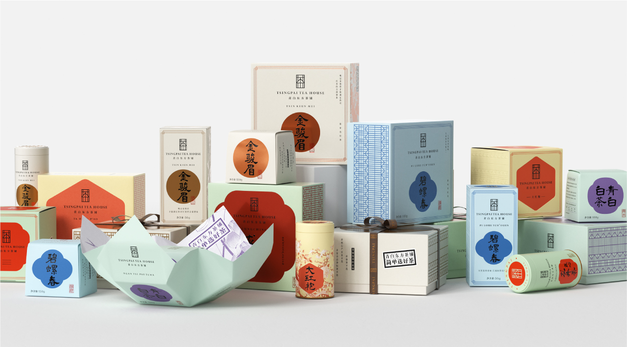 Tsingpai Tea House Branding and Packaging Design
