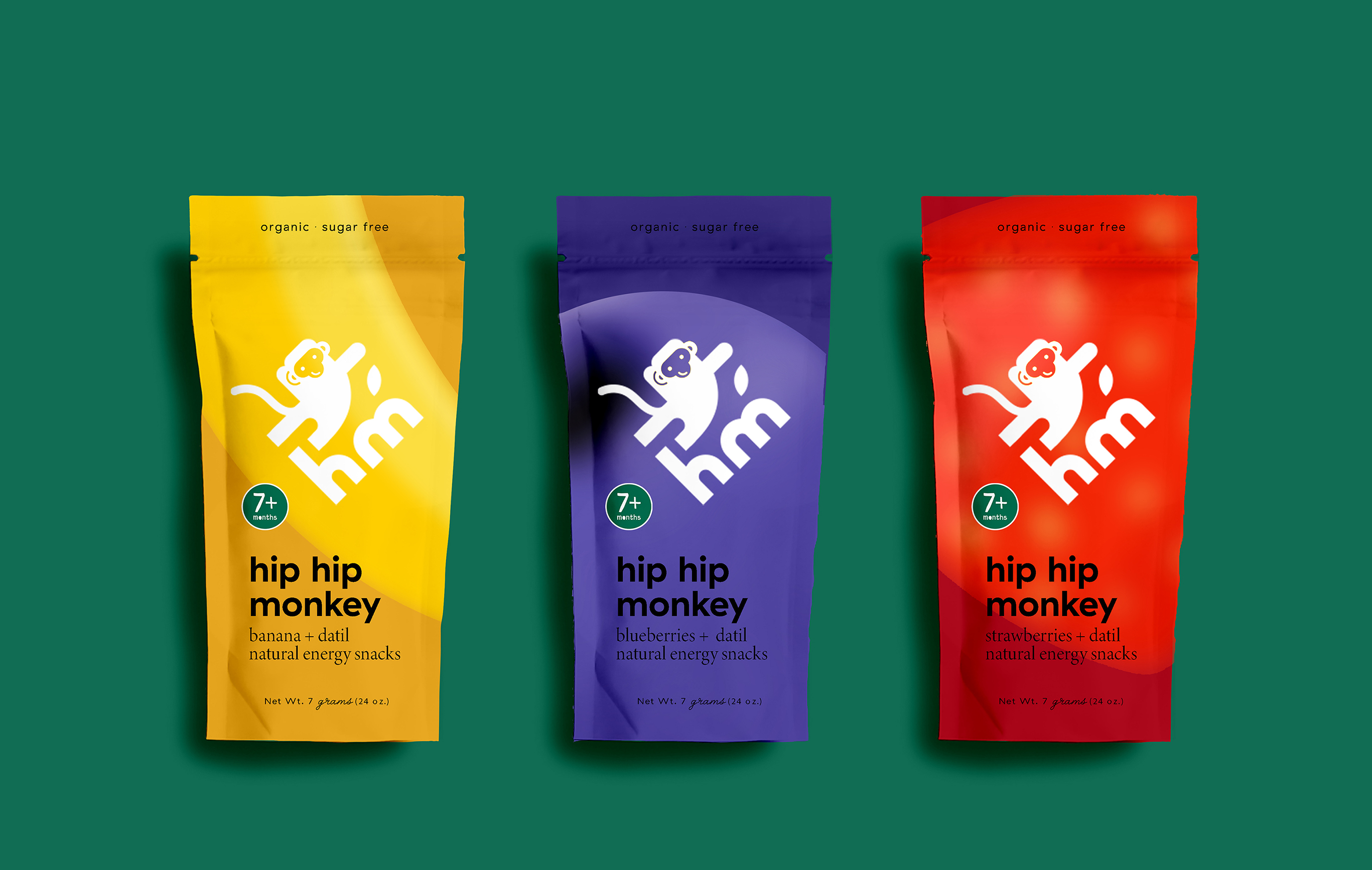 Creating a Playful Brand Identity for Hip Hip Monkey’s Healthy Snacks for Kids