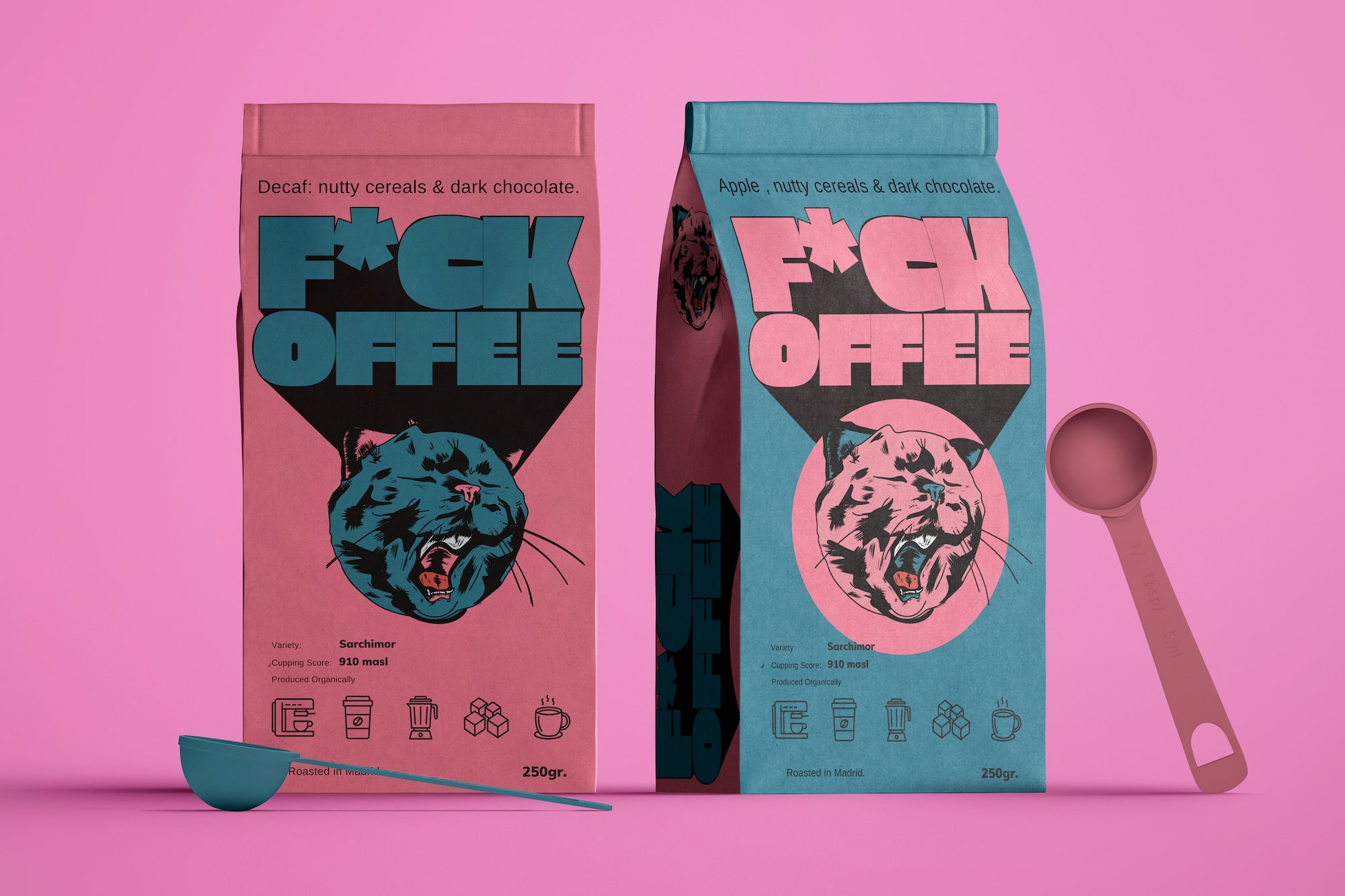 Bold and Colourful Branding for Fckoffee Specialty Coffee