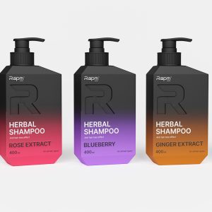 Visual Identity for RAPM Shampoos and Gels