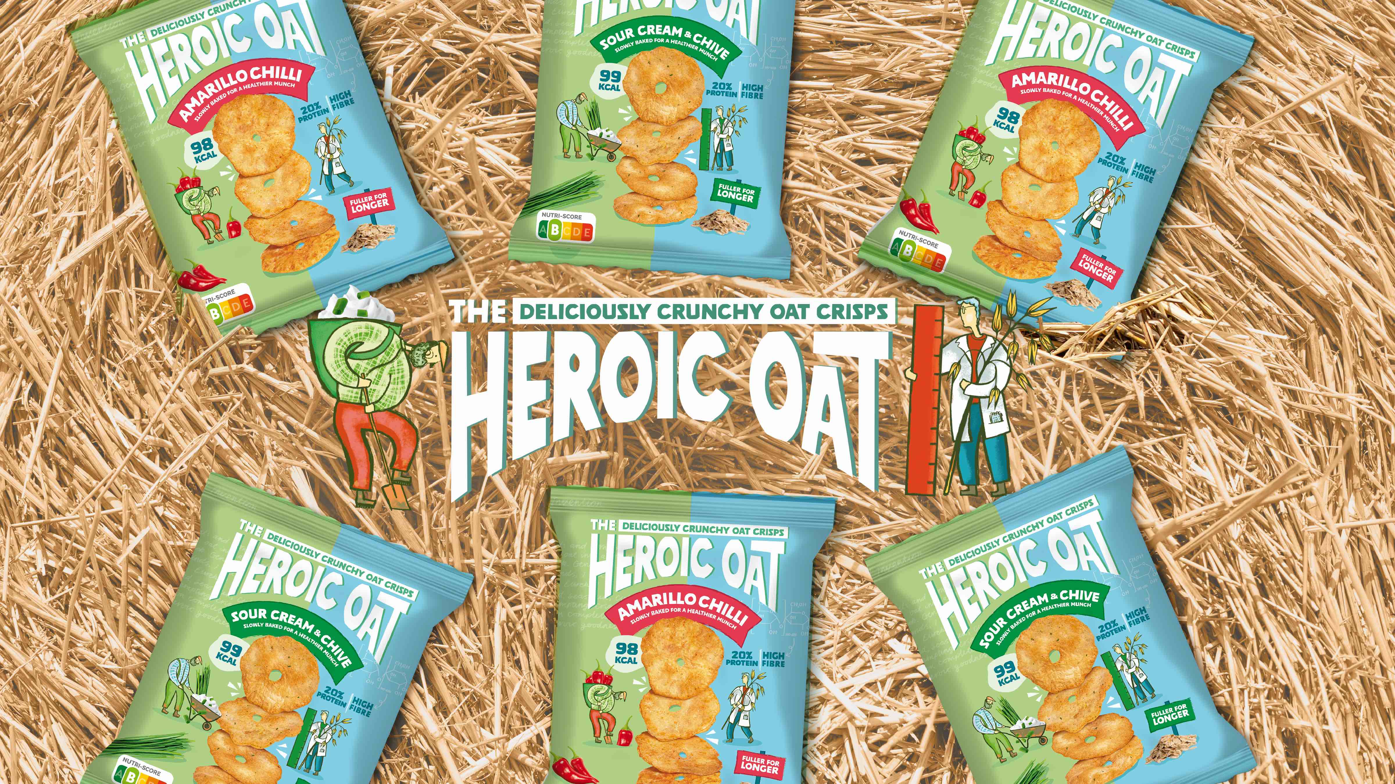 Heroic Oat – Revolutionary Oat-Based Snacks with Playful Brand Design