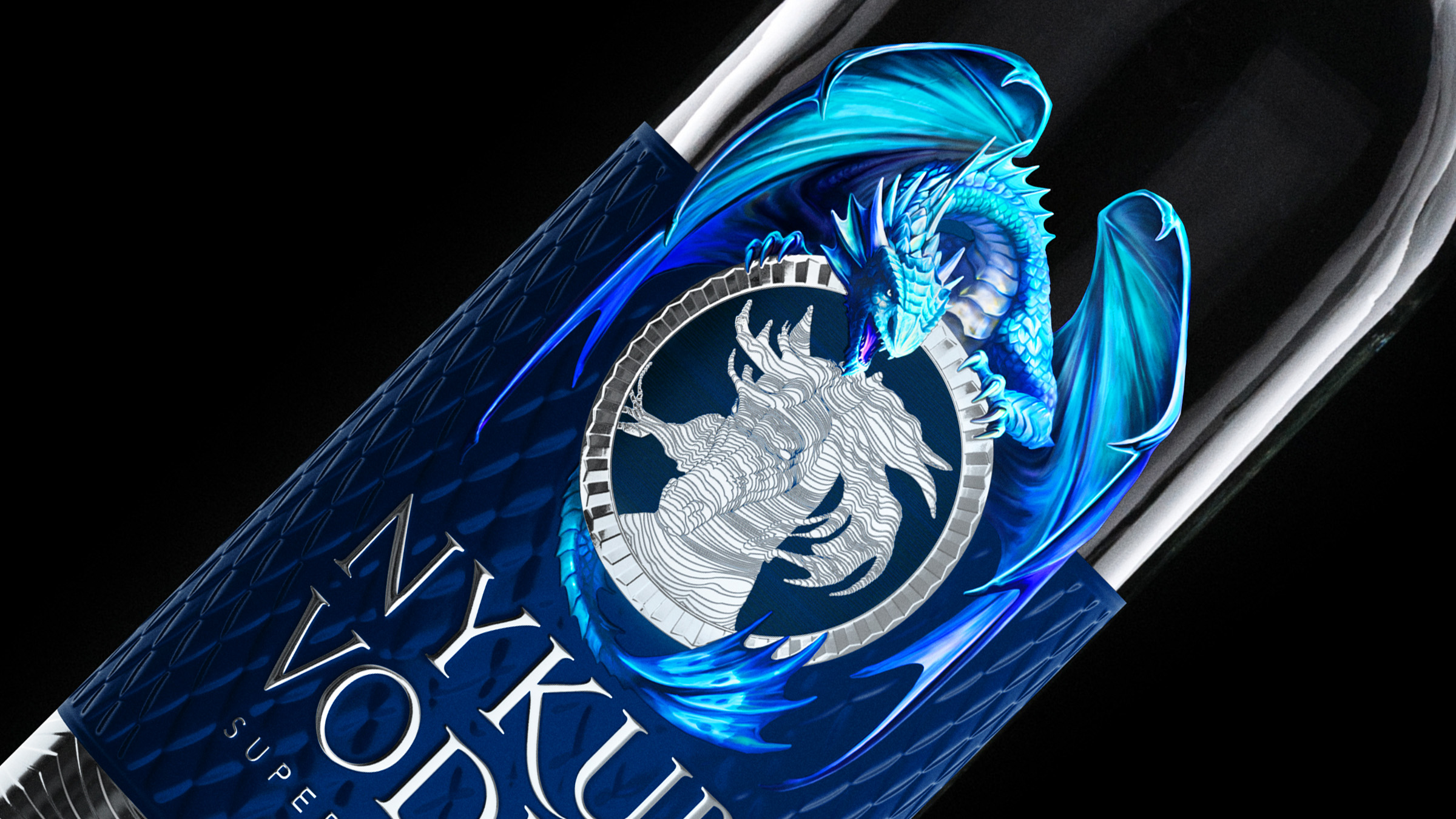 Nykur Vodka Draco Aqua Special Edition by C.Carbon Studio