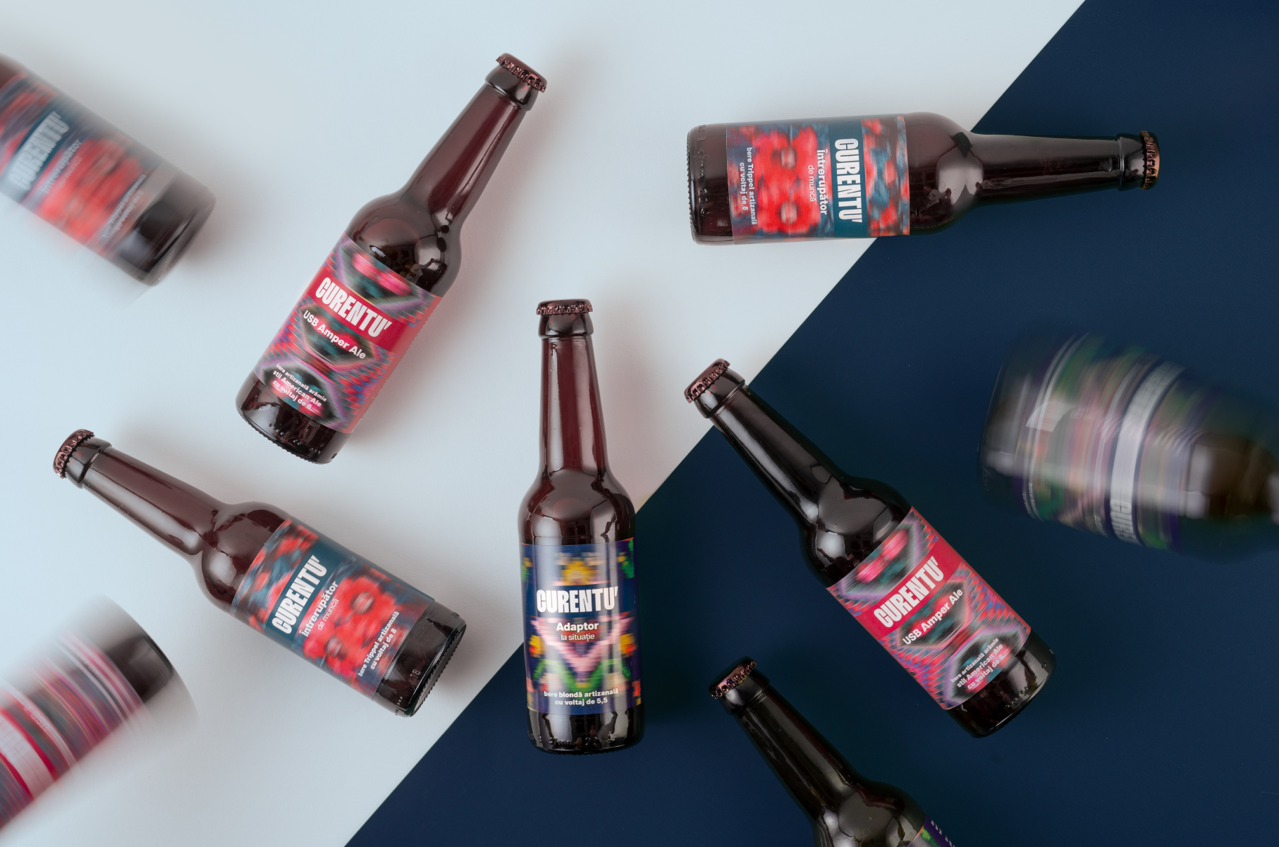 Curentu’ Beer Identity and Label Design