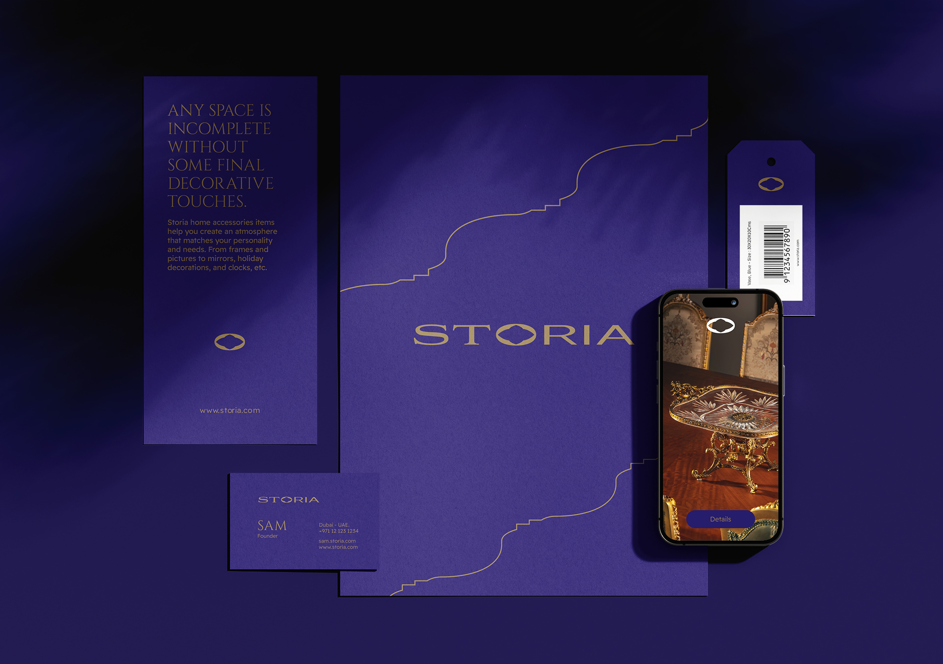 Storia’s Home Accessories Luxury Brand Identity Design