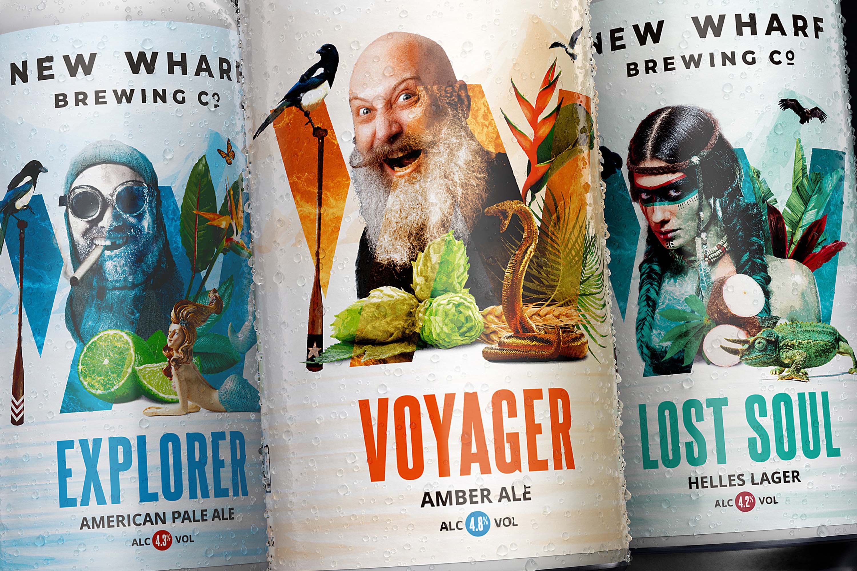 New Wharf Brewing Co. Rebrand and Packaging Design