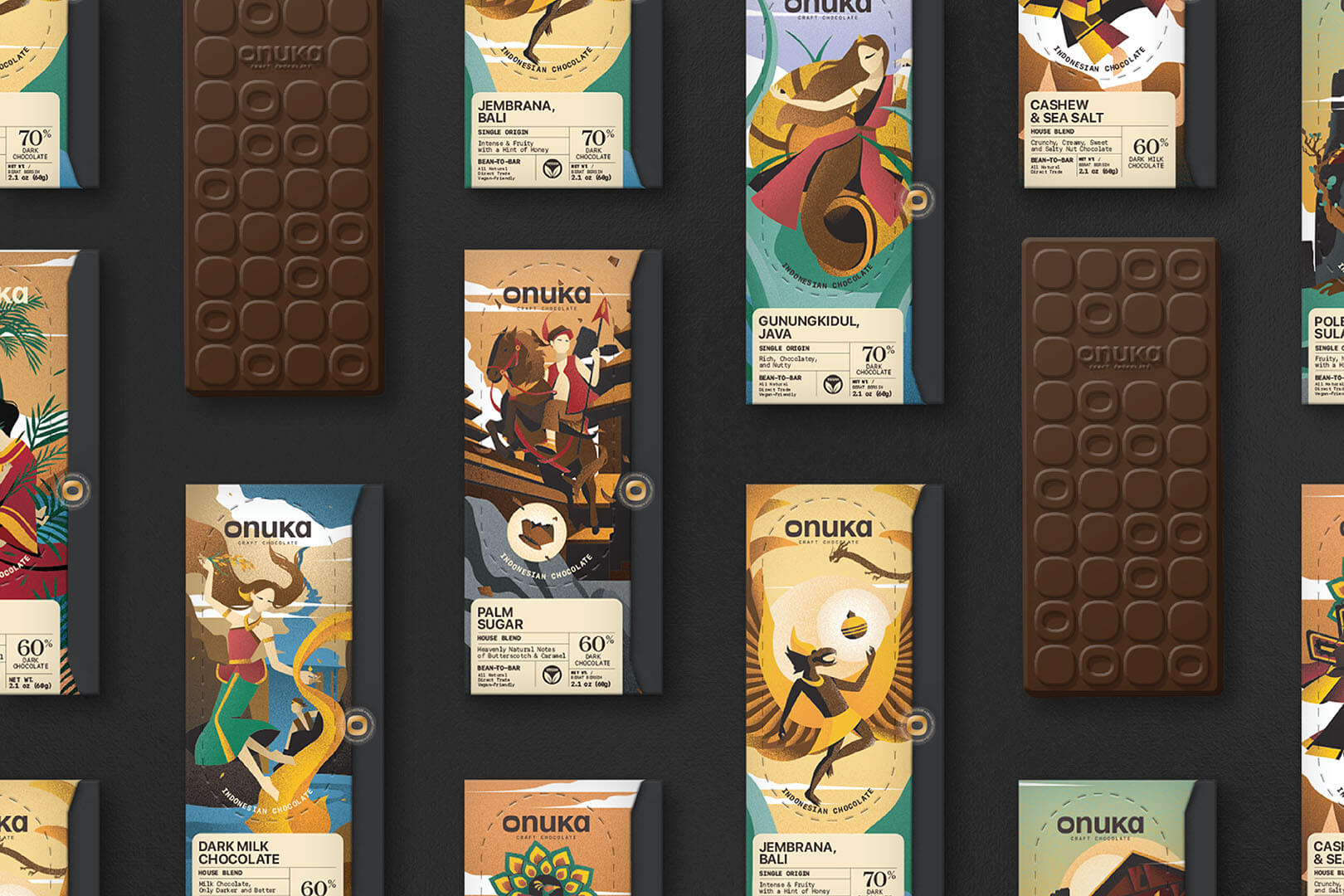 Packaging Design for Onuka’s Artisan Chocolate – Joy from Nature