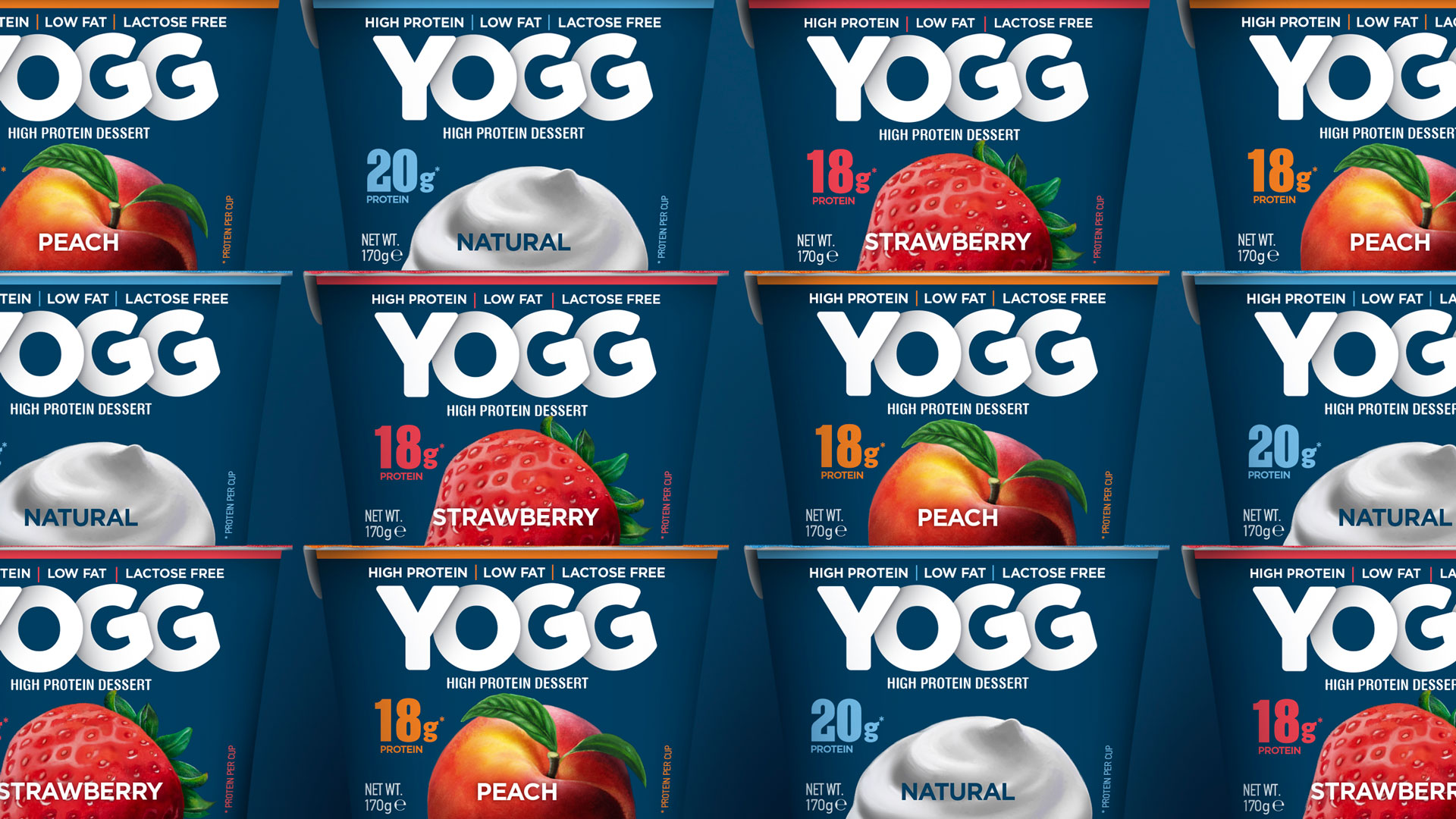 A Bold and Fun  Branding for YOGG – A High-Protein Yogurt with Real Egg Protein