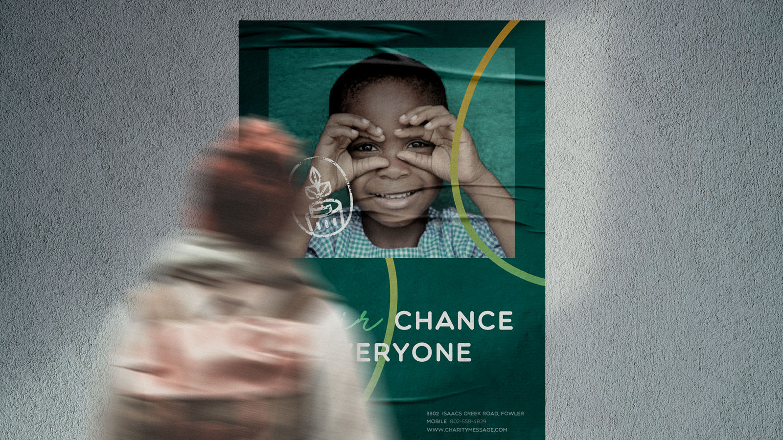A Fair Chance To Everyone – Charity Message Branding By Abdelshafi