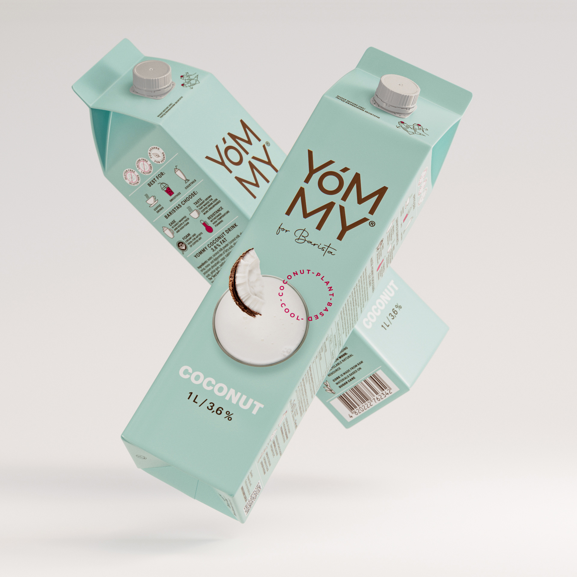 Packaging and Brand Design for Yommy Plant Based Products
