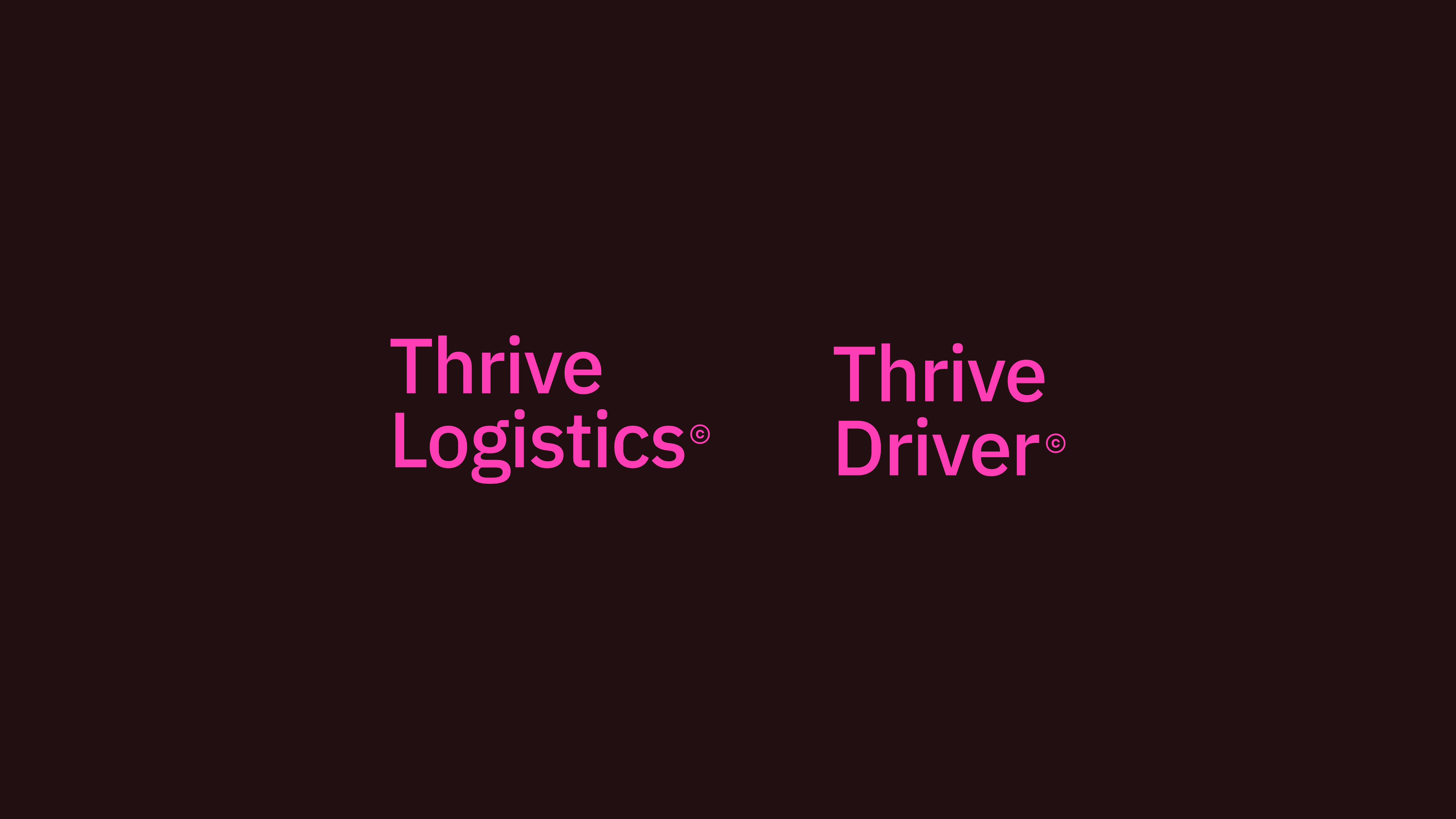 Thrive Logistics Branding