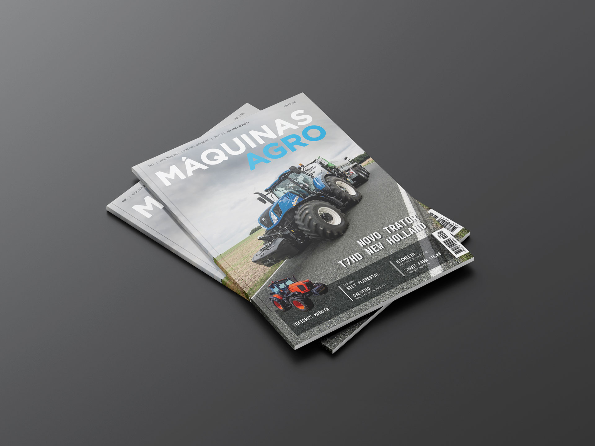 Editorial Design and Visual Identity for Máquinas Agro