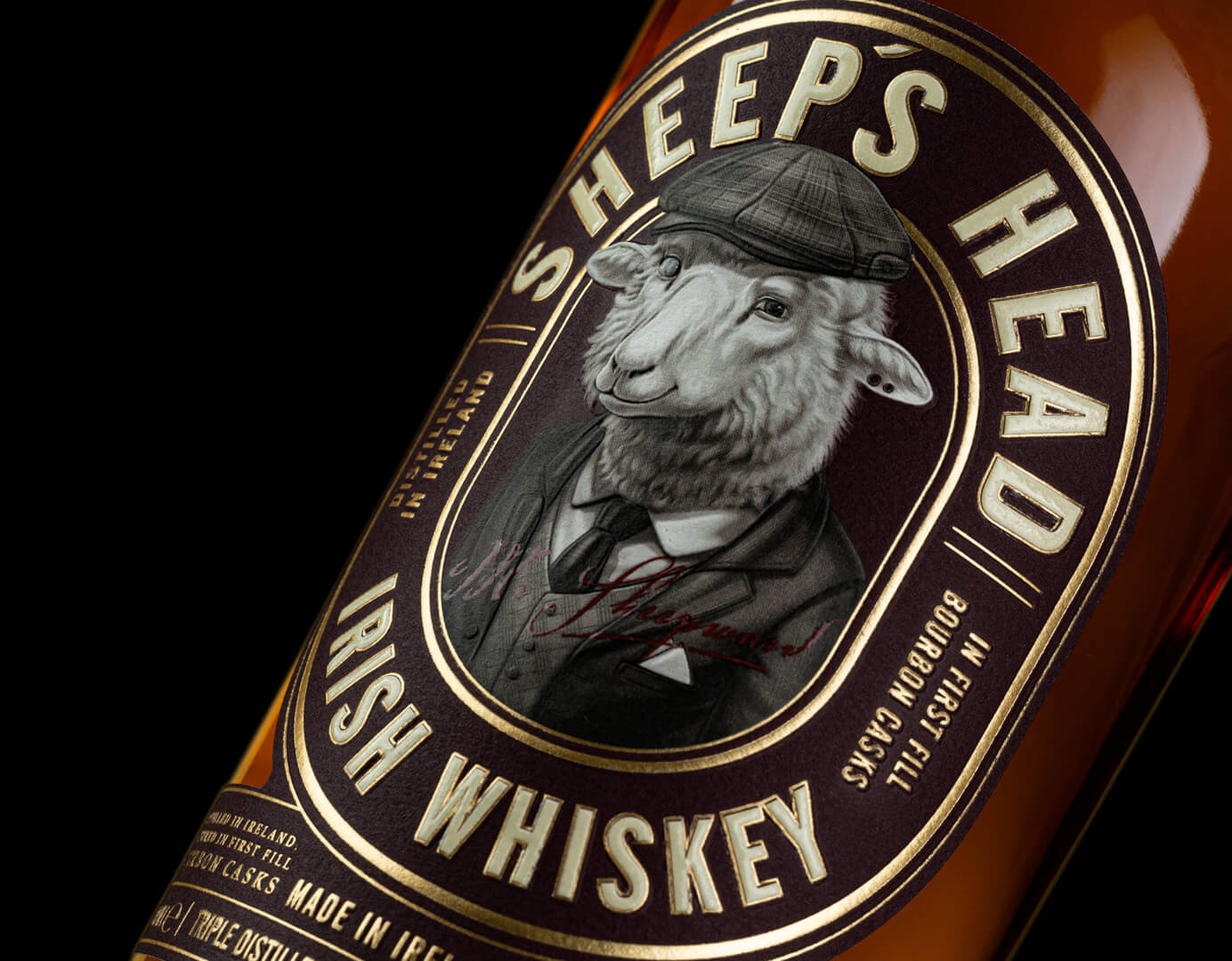 Whiskey with a Story: Discovering the Enchanting Label Design of Sheep’s Head Irish Whiskey by Think Bold Studio