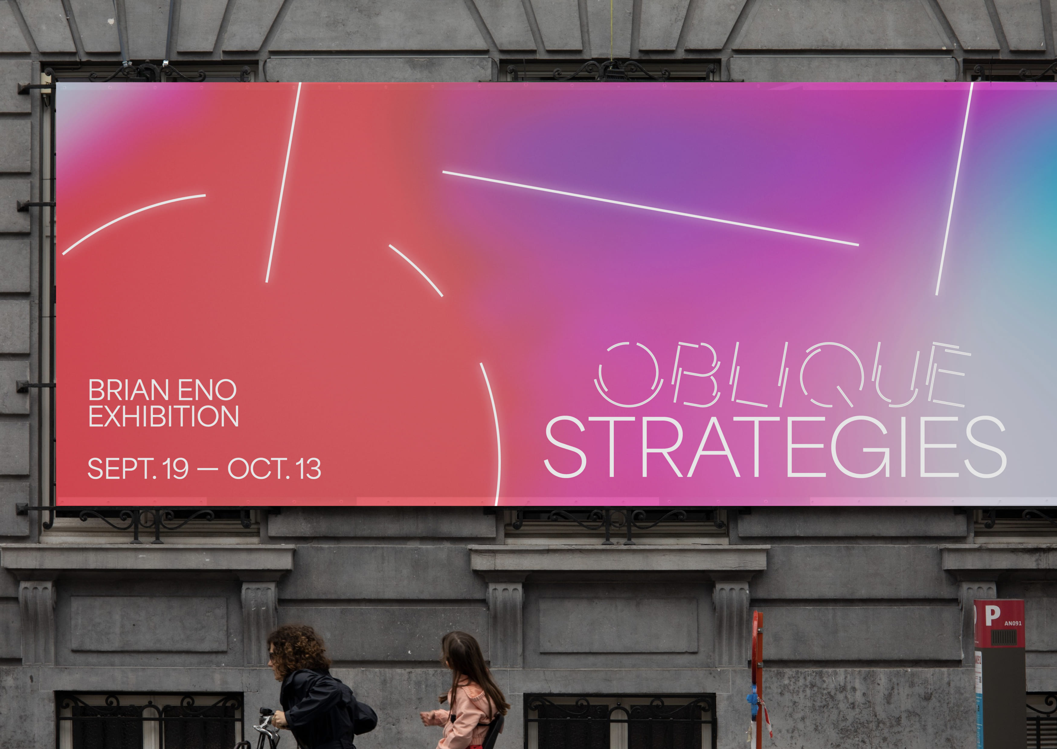 Oblique Strategies. Brian Eno Exhibition Identity