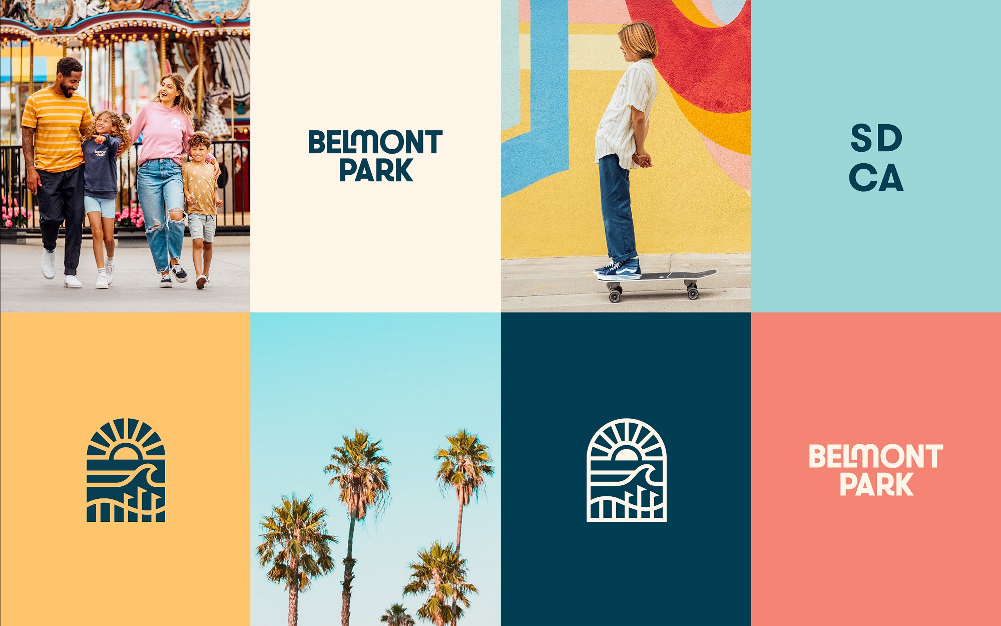 Belmont Park Celebrates Quintessential San Diego Culture In Joyous New Identity by BLVR