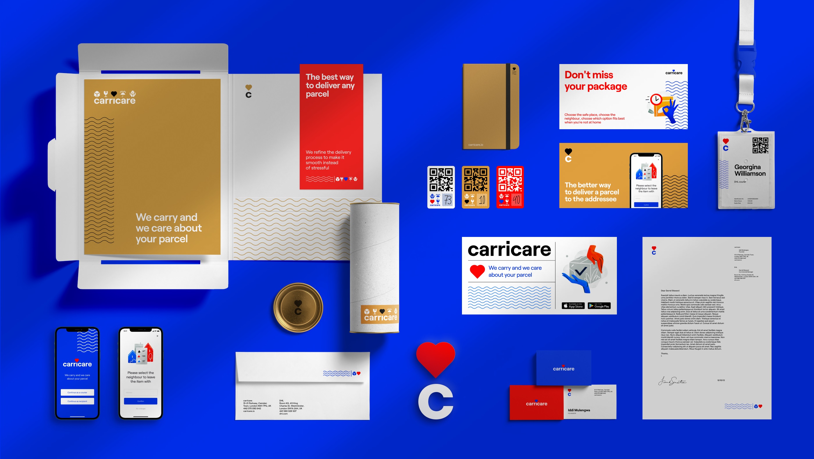 Brand Identity and UI/UX Design for Carricare Safe Delivery Service by tubik