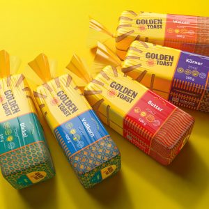 Packaging Design for Golden Toast by Lieken Brot