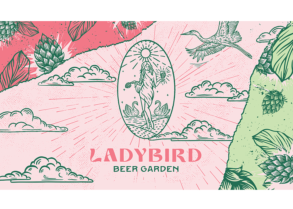 Ladybird Family-Friendly Beer Garden Brand Design