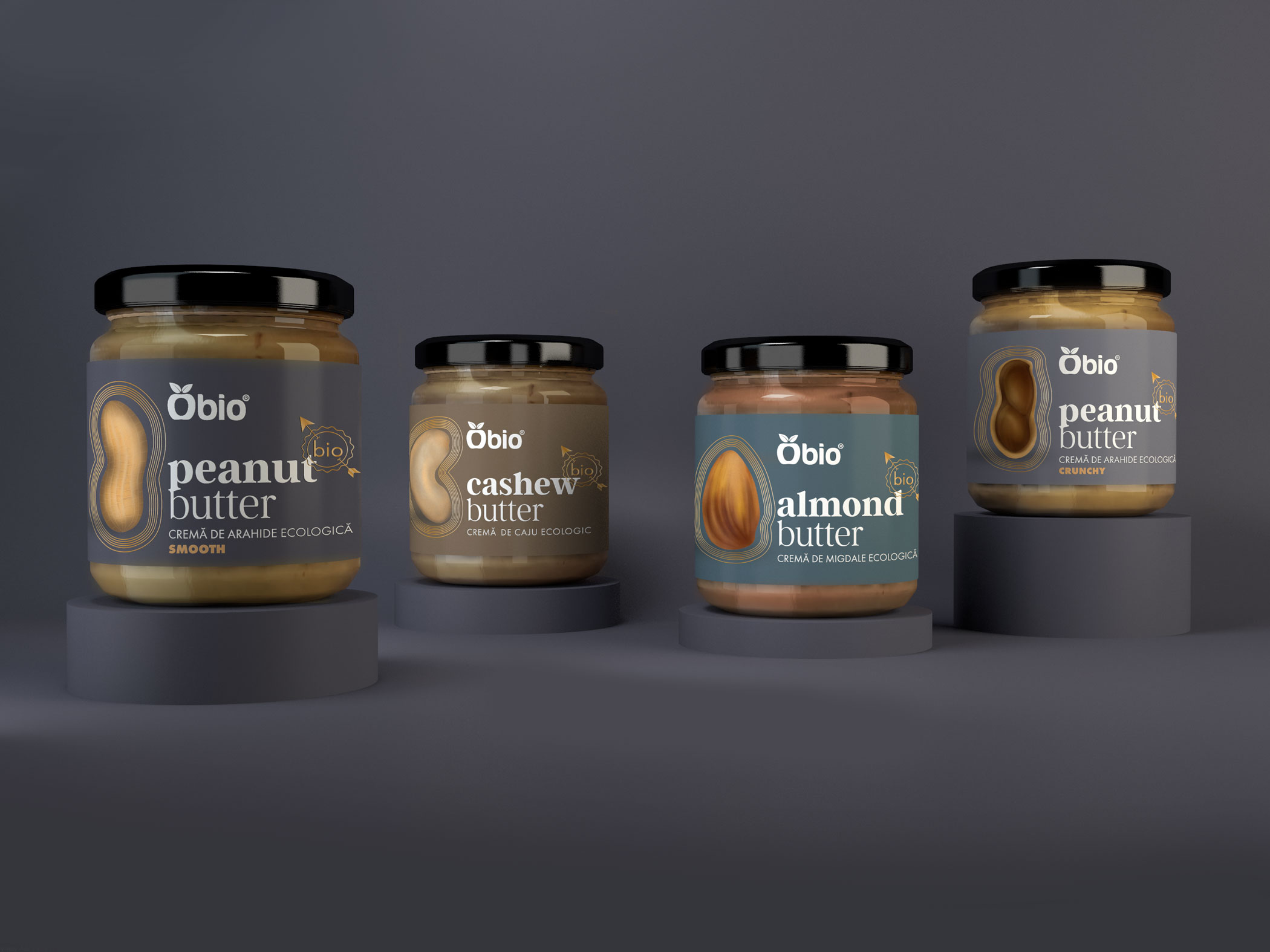 Redesigning Obio Nut Butter in a Darker, Premium and Modern Style