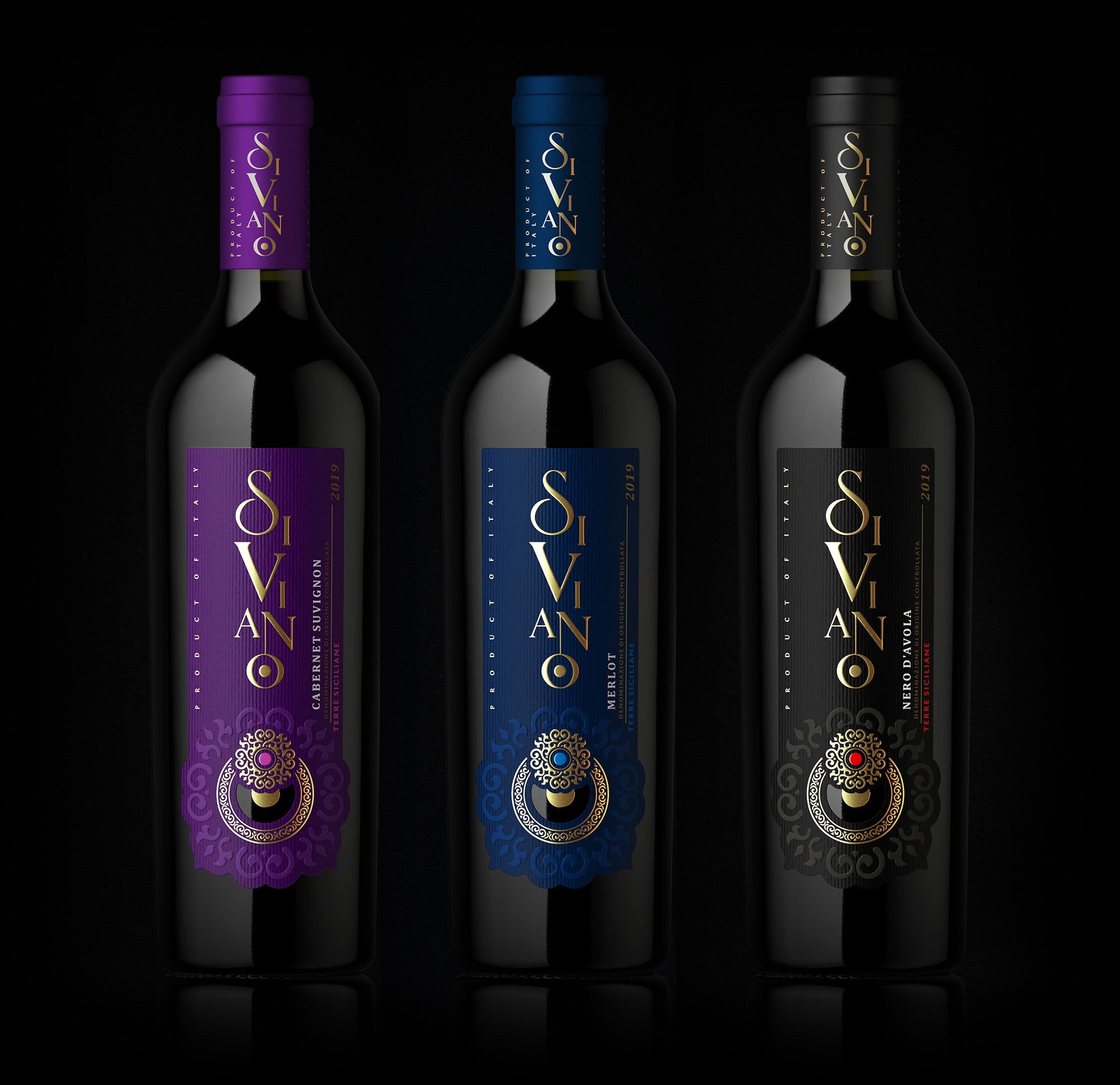 Branding and Packaging Design Italian Wines Siviano