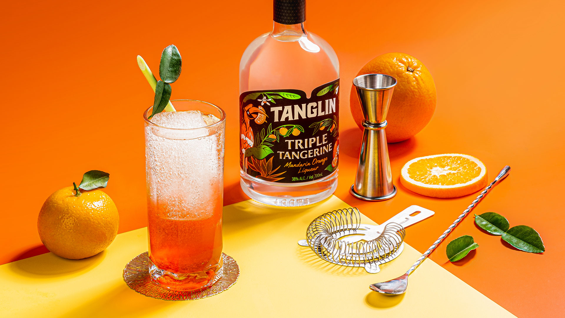Tanglin Gin Triple Tangerine Packaging Design - World Brand Design