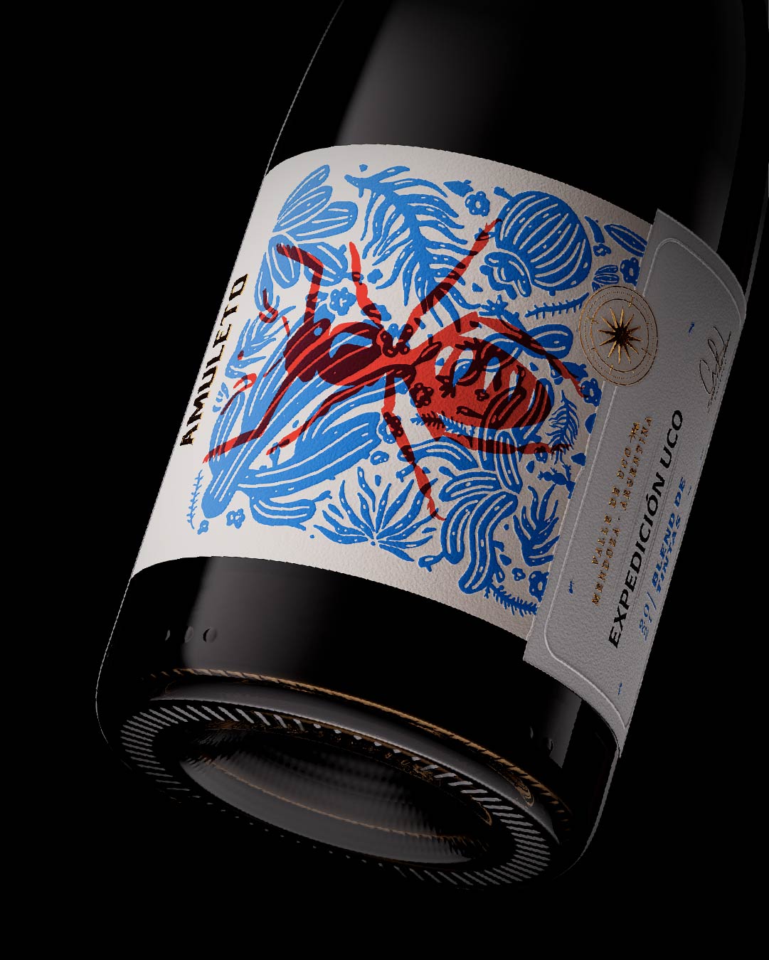 Vantablack Studio Creates Branding and Packaging Design for Amuleto Wines, Expedición Uco