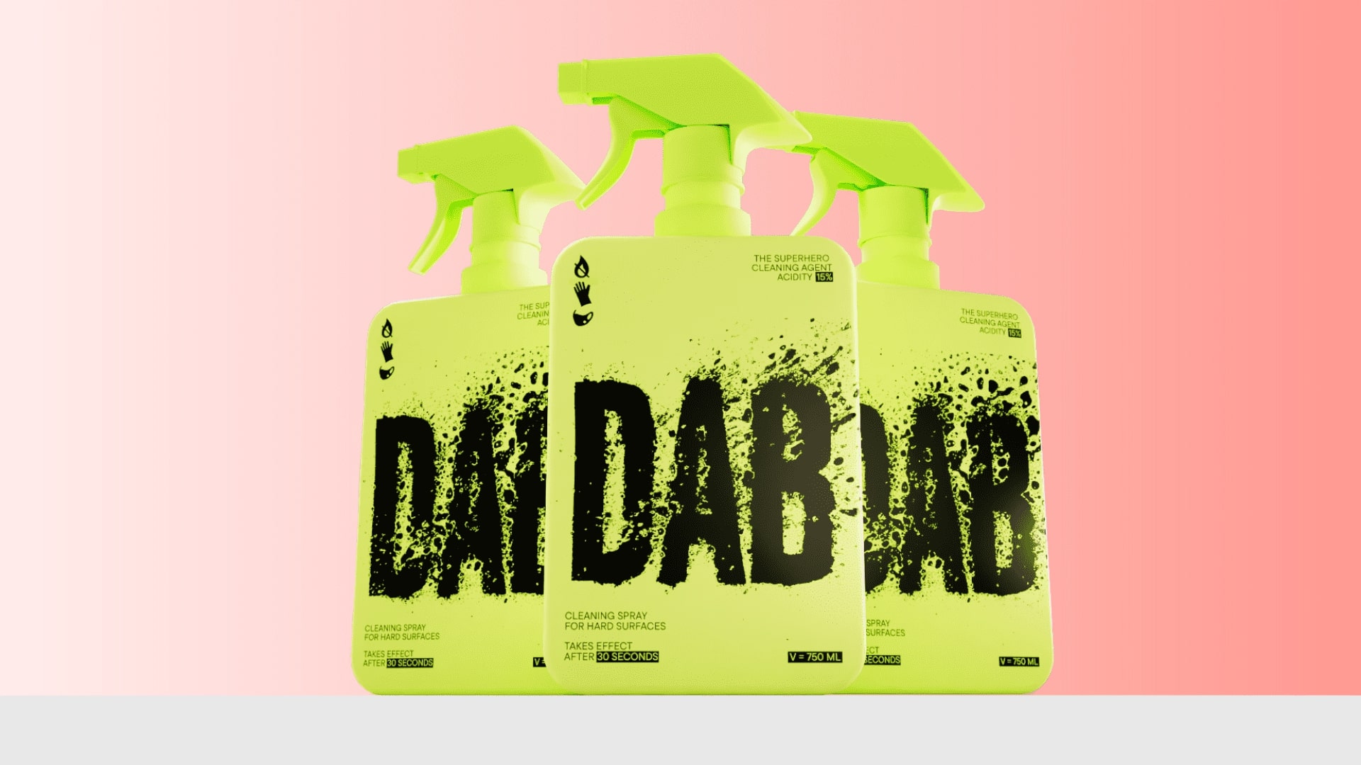 Student Brand Design Concept for DAB Cleaning Agent