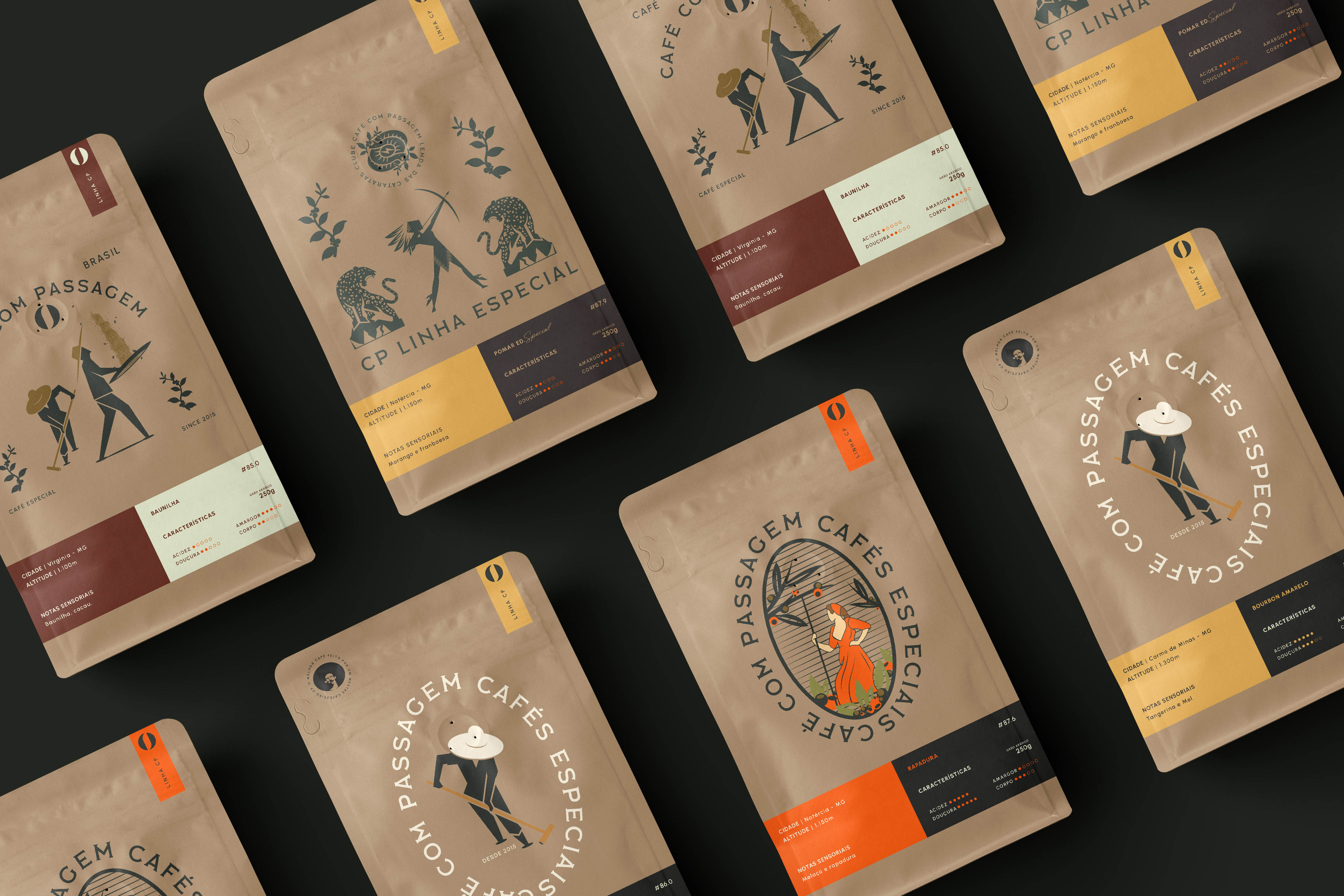 Black Pepper Creates Packaging Design for Café Com Passagem
