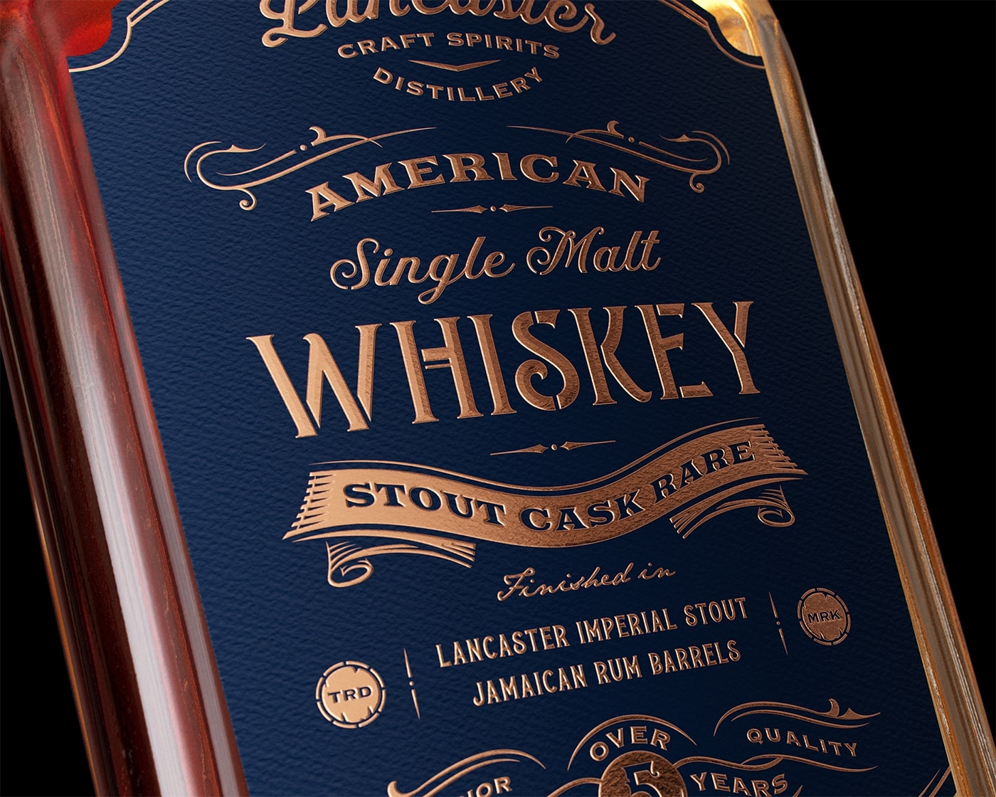 American Single Malt Whiskey Packaging Design