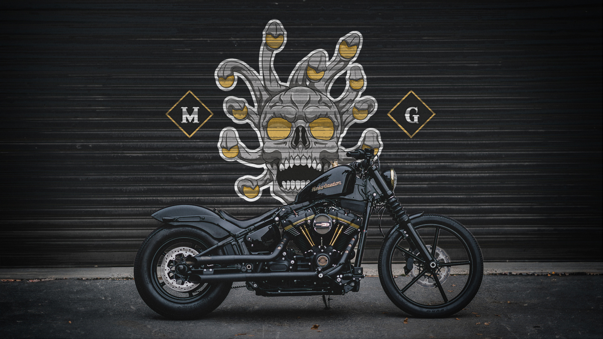 Beholder Motorcycle Club Branding