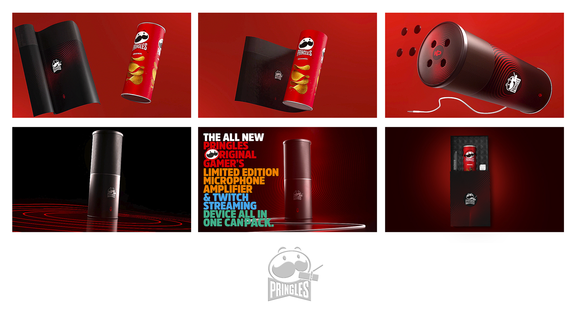 Pringles Limited Edition Microphone Amplifier & Streaming Device All-In-One Can Pack
