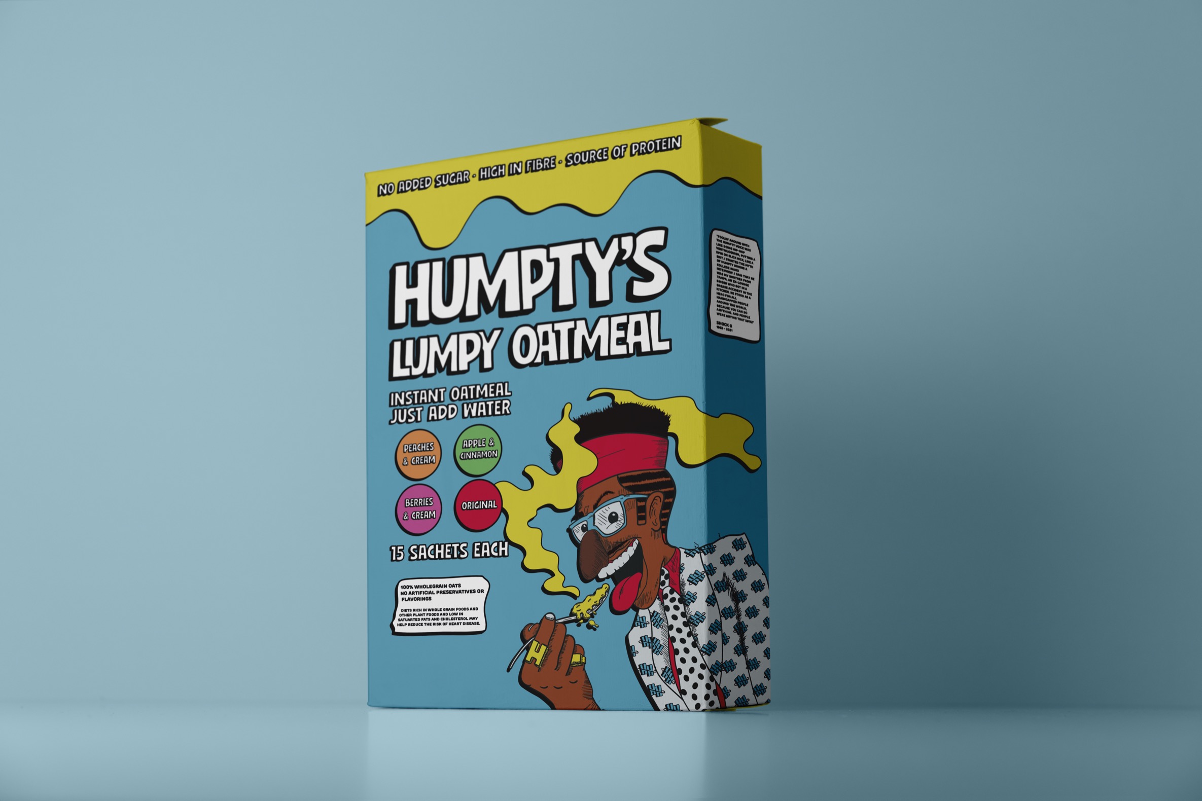 Humpty’s Lumpy Oatmeal Packaging Design Concept