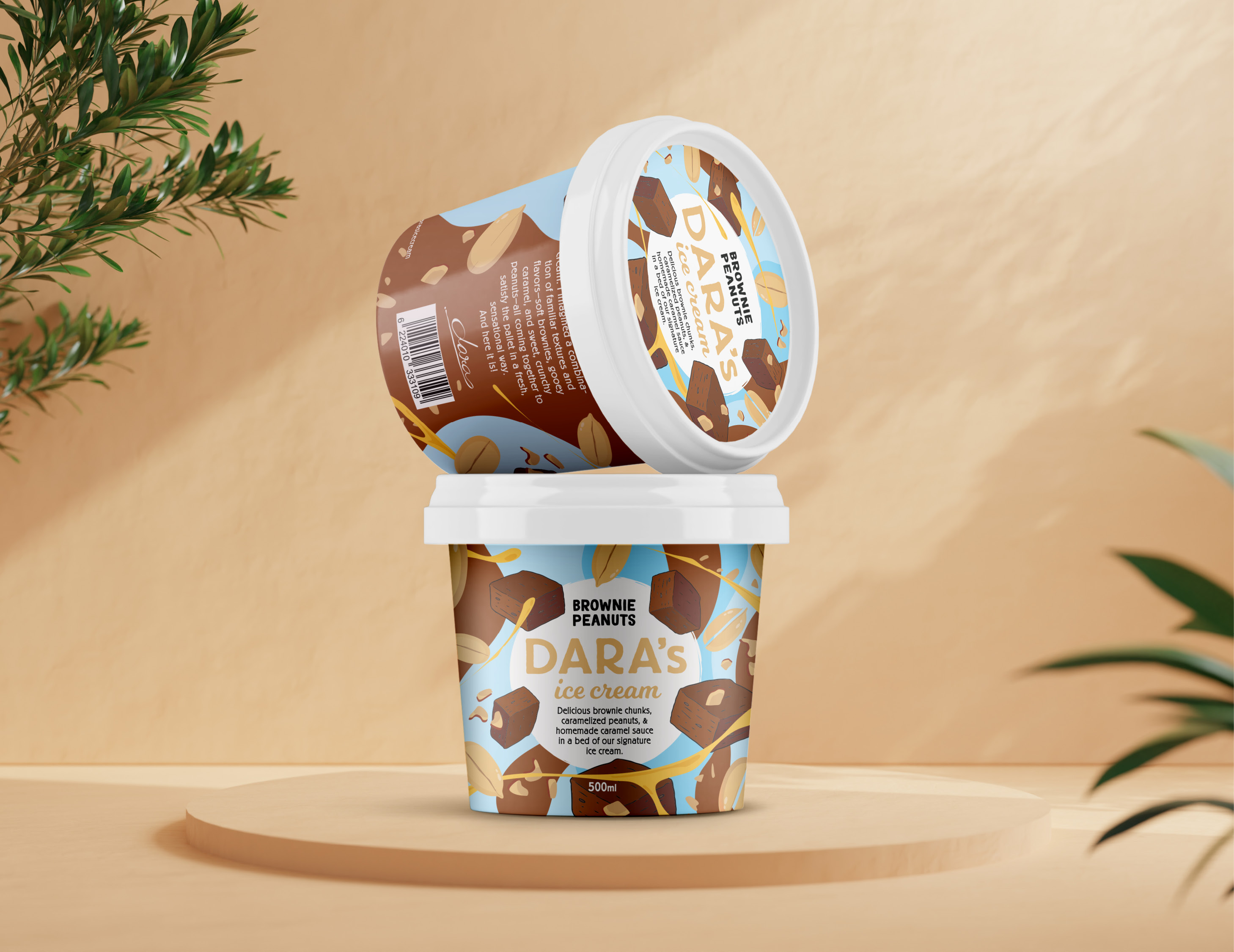 Dara’s Ice Cream Packaging
