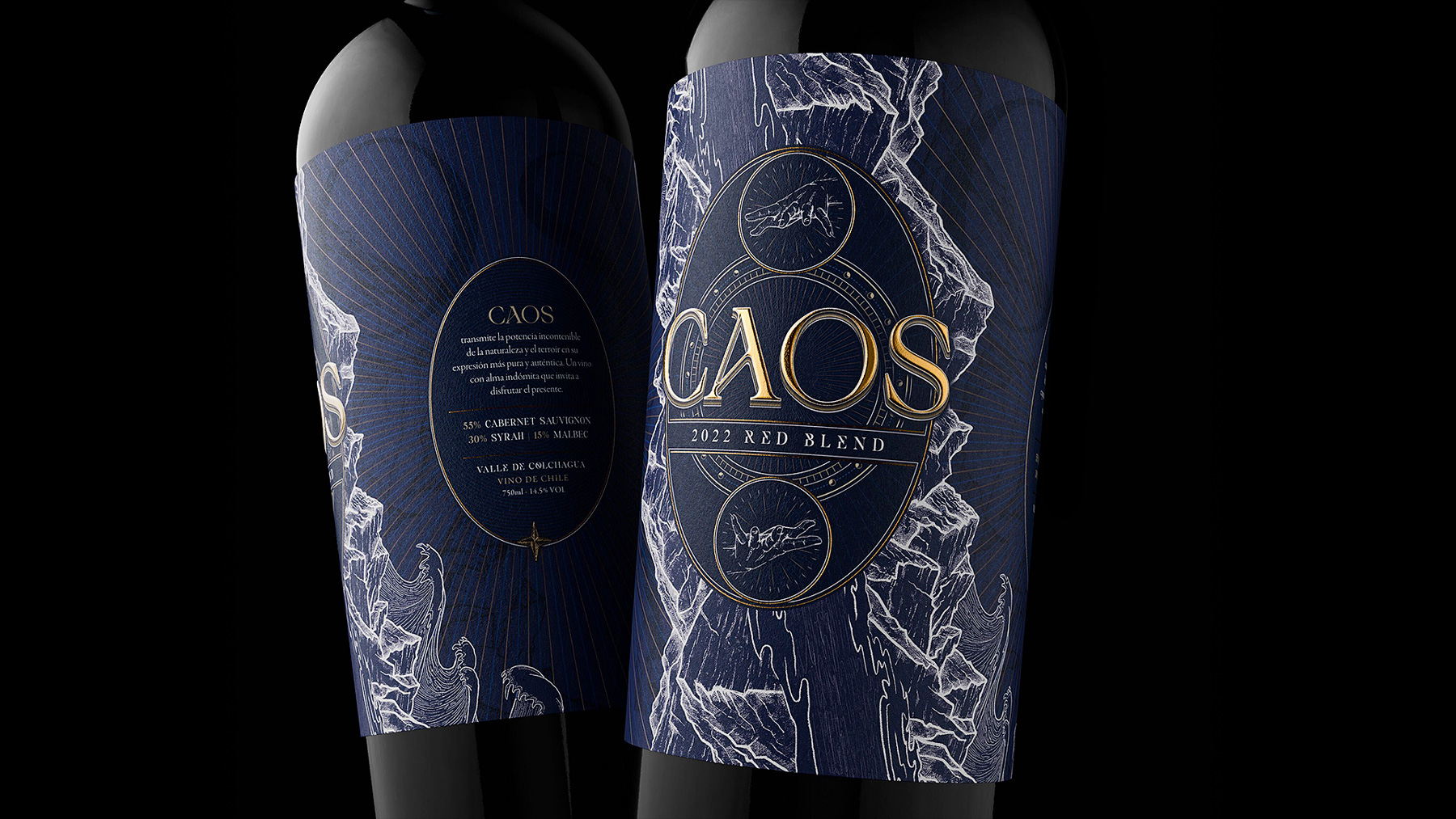 Caos Wine Label Design