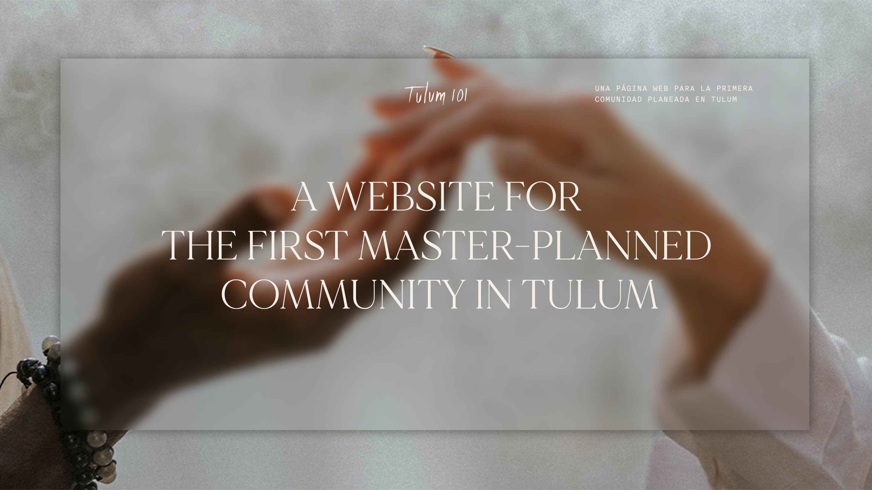 Tulum 101 Luxury Residential Community Branding