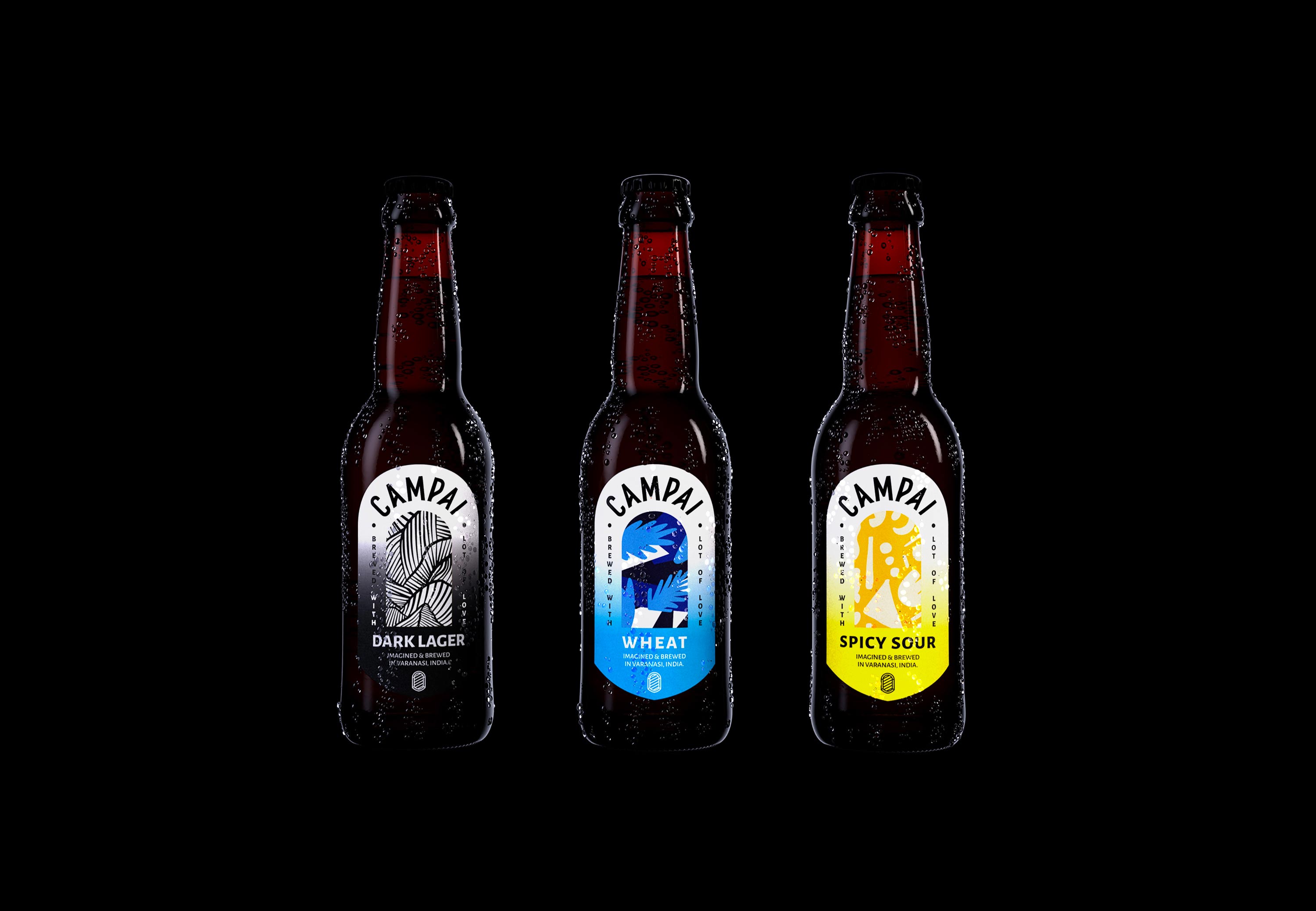 Packaging Design for Campai Craft Beers