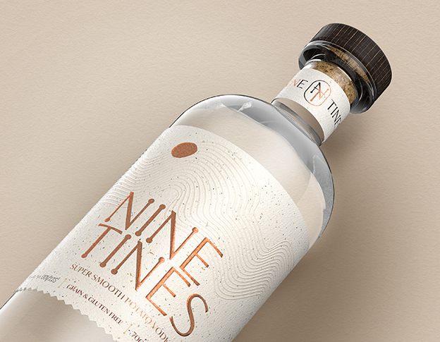 Nine Tines Premium Potato Vodka Brand Creation