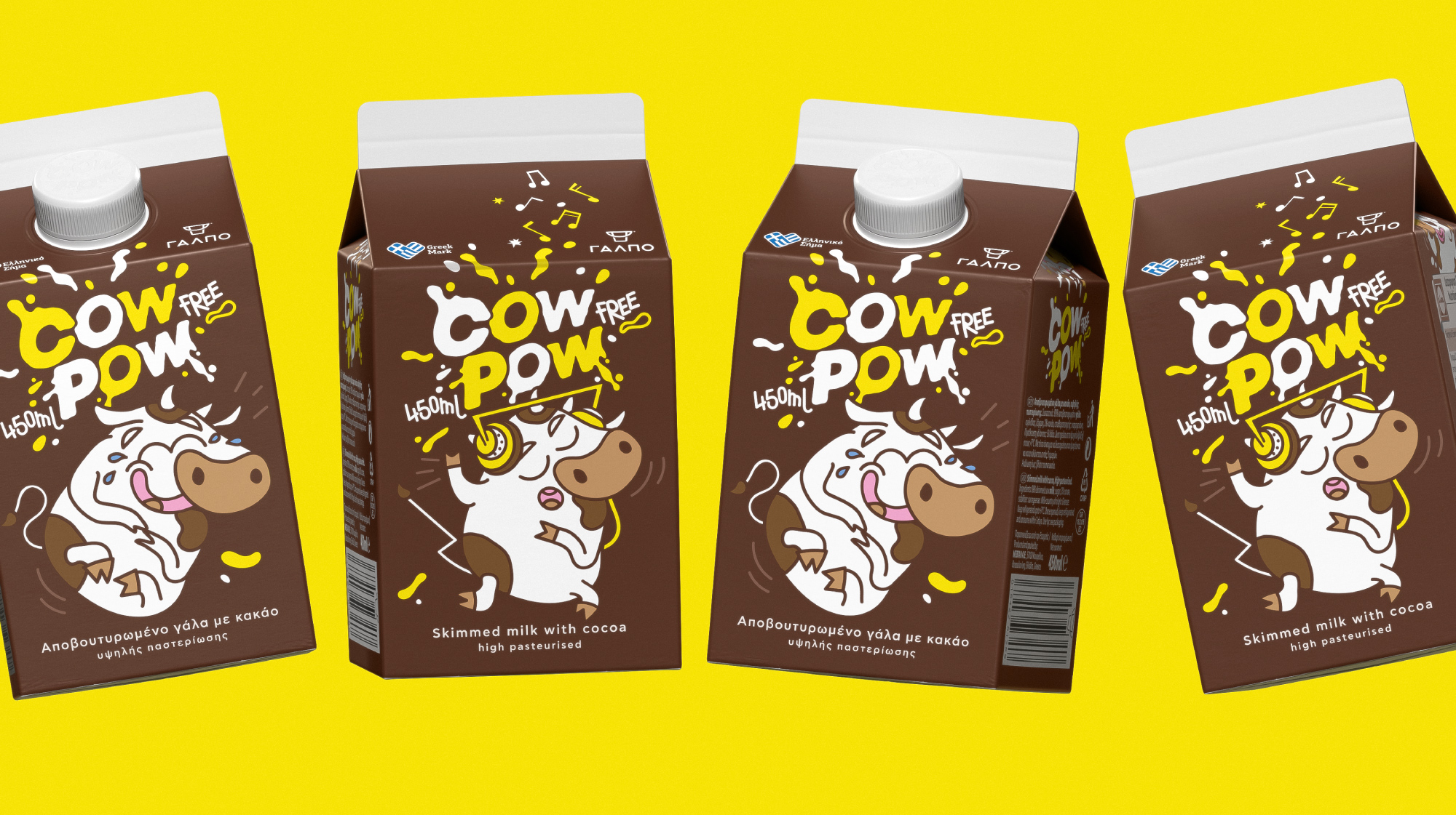 Lidl Launches Cow-pow: a Punchy Choco-Milk Product With a Bold and Witty Mascot!