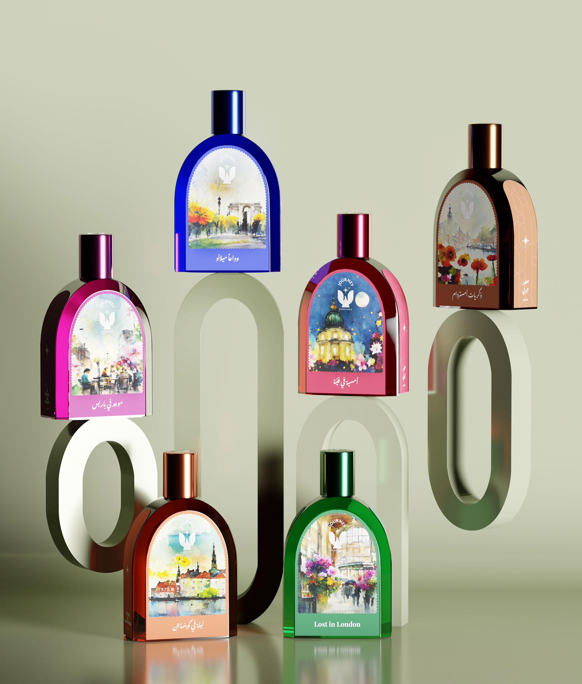 Journey Perfumes Packaging Design