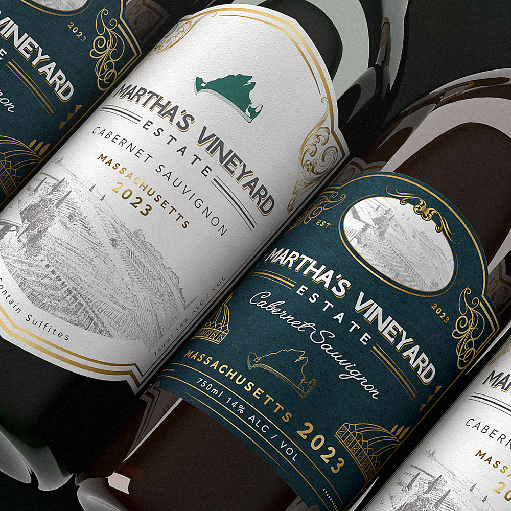 Martha’s Vineyard Estate Wine Label Design