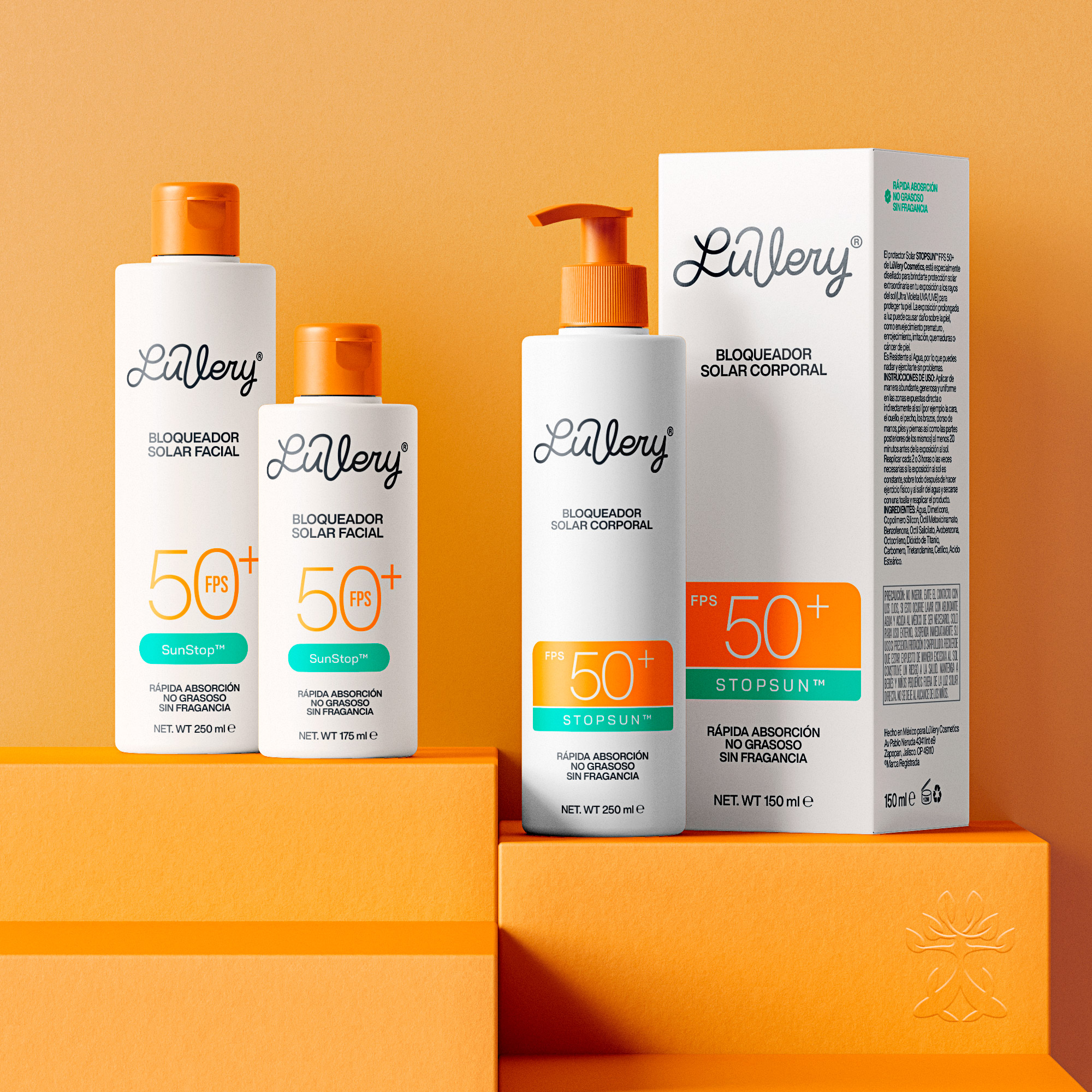 Luvery Sunscreen Branding and Packaging Design