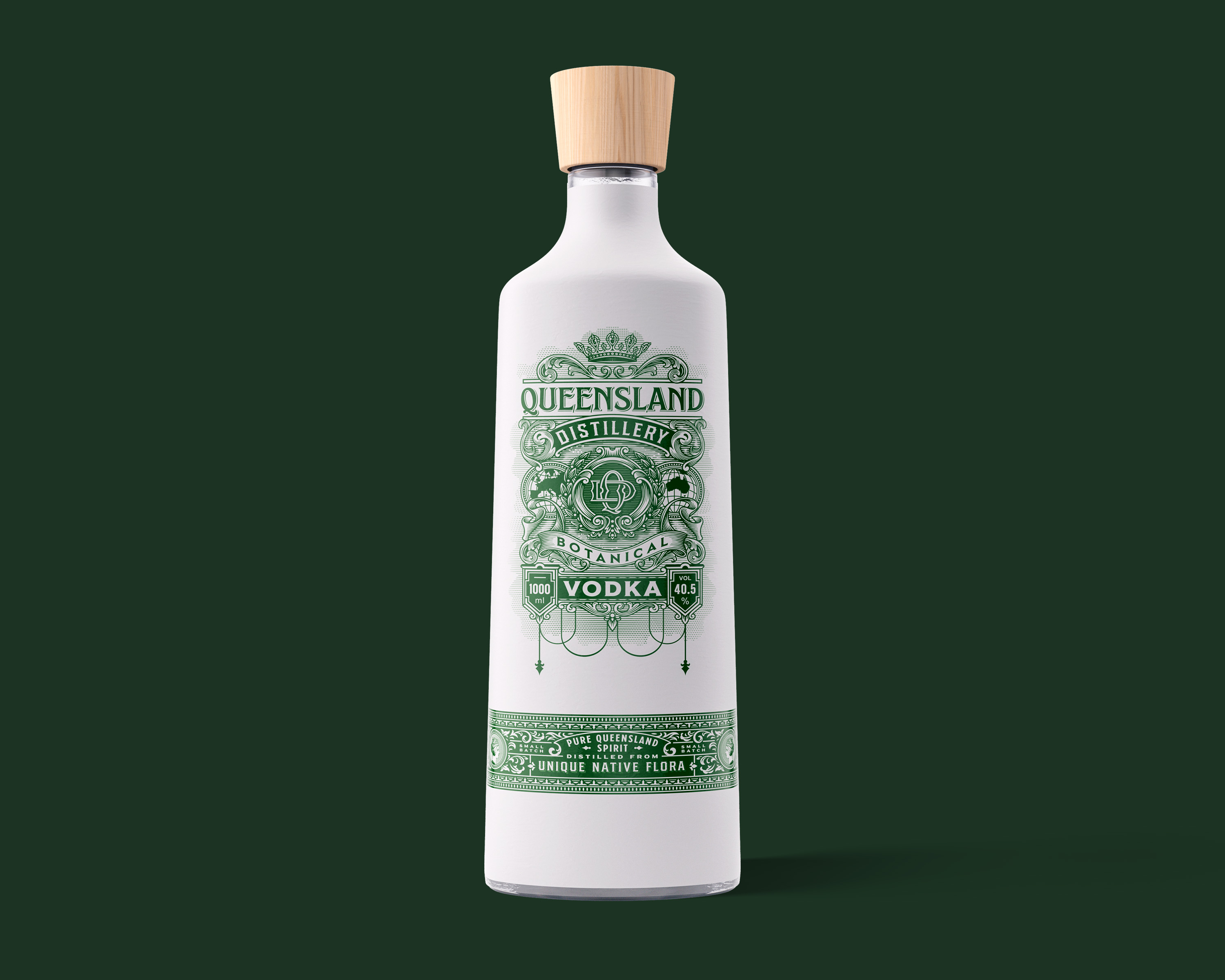 Queensland Botanical Vodka Label Design: A Sustainable Taste of Brisbane