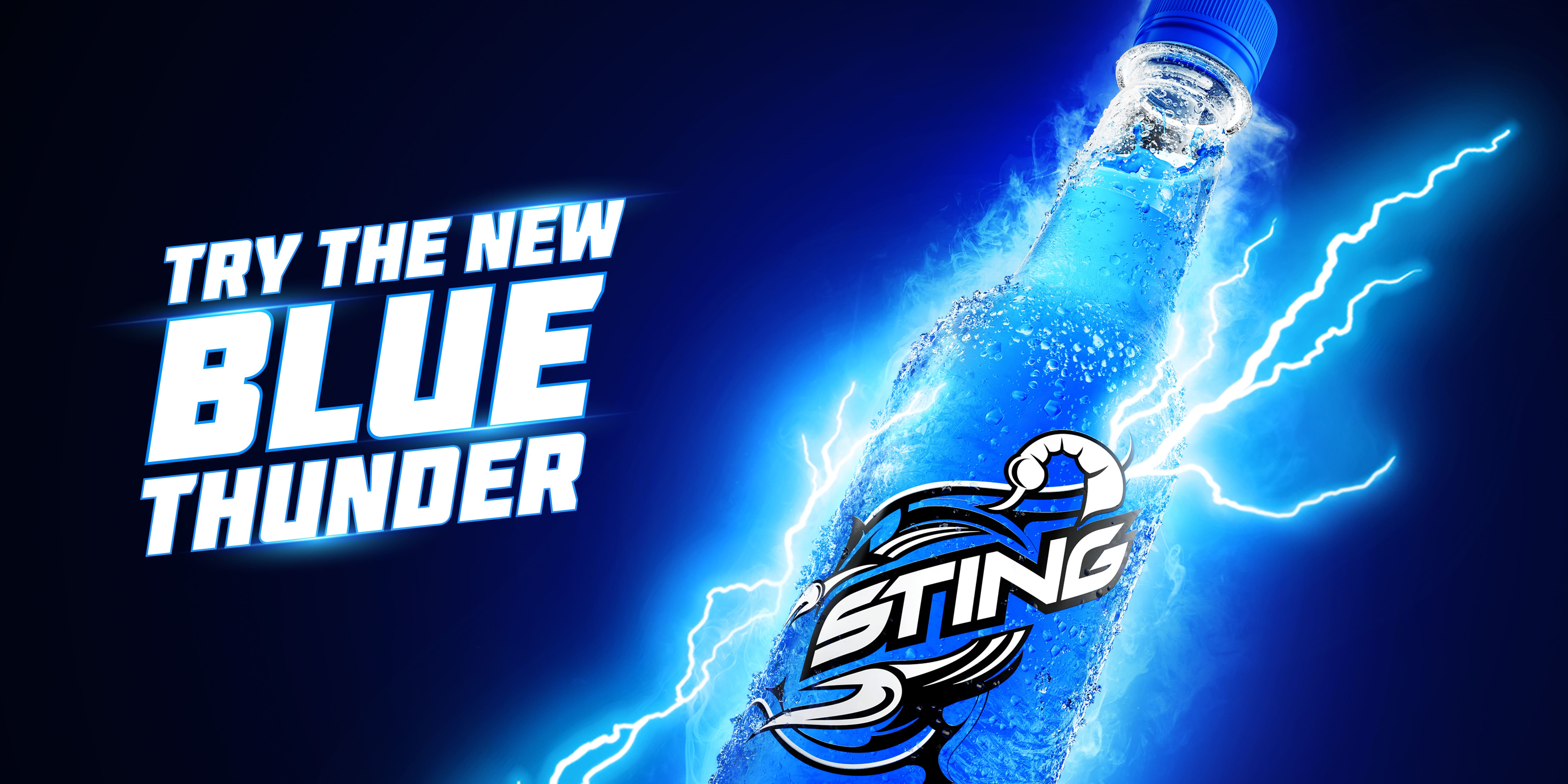 Stormbrands’ Supercharged Creative for Blue Thunder Variant of Pepsico’s Sting Energy Drink