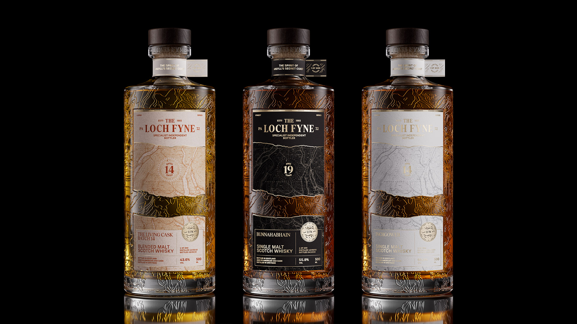 Too Gallus Reimagines the Loch Fyne Whisky Packaging Design