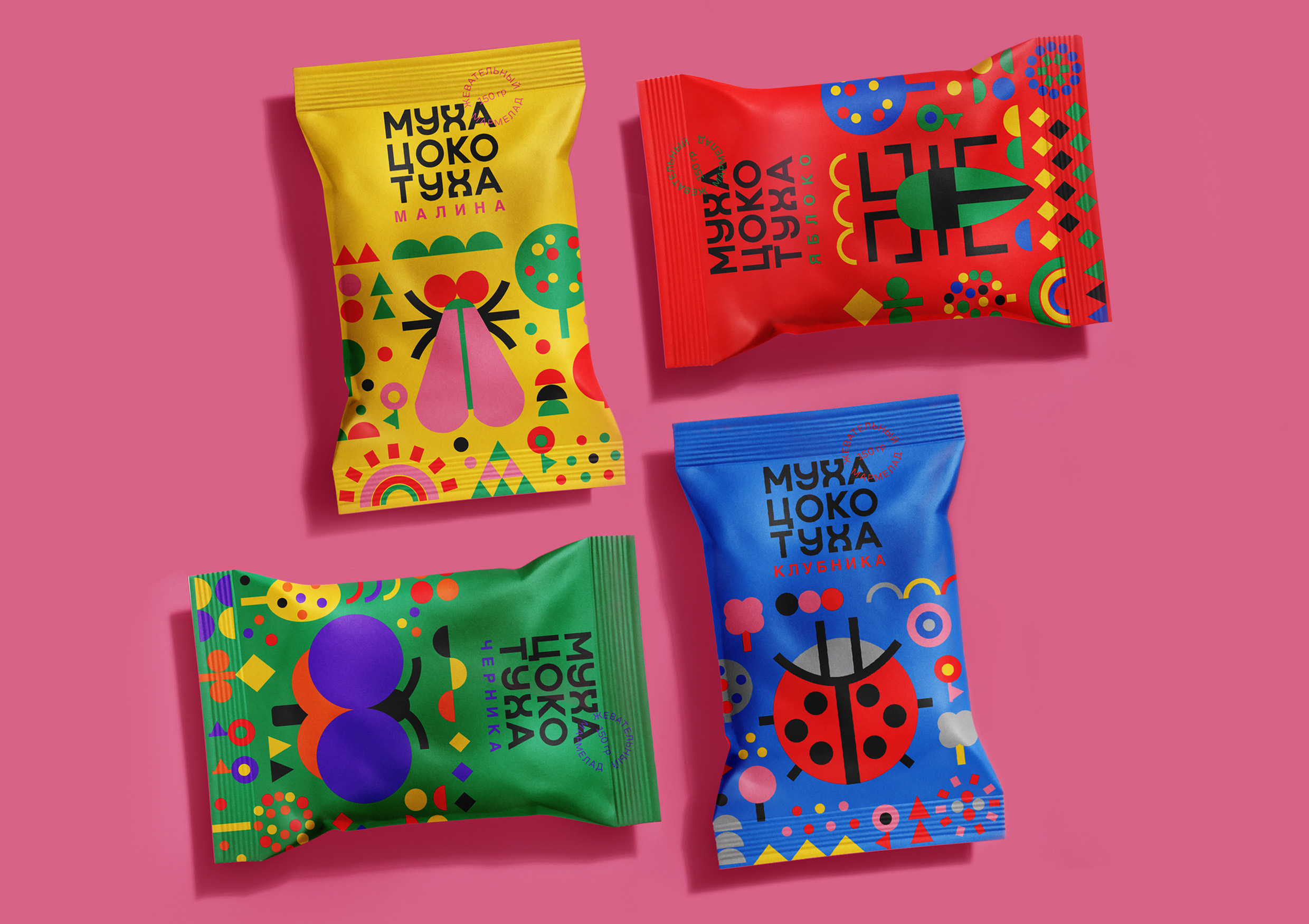 Student Concept Packaging Design for Jelly Candies Mukha Tsokotukha