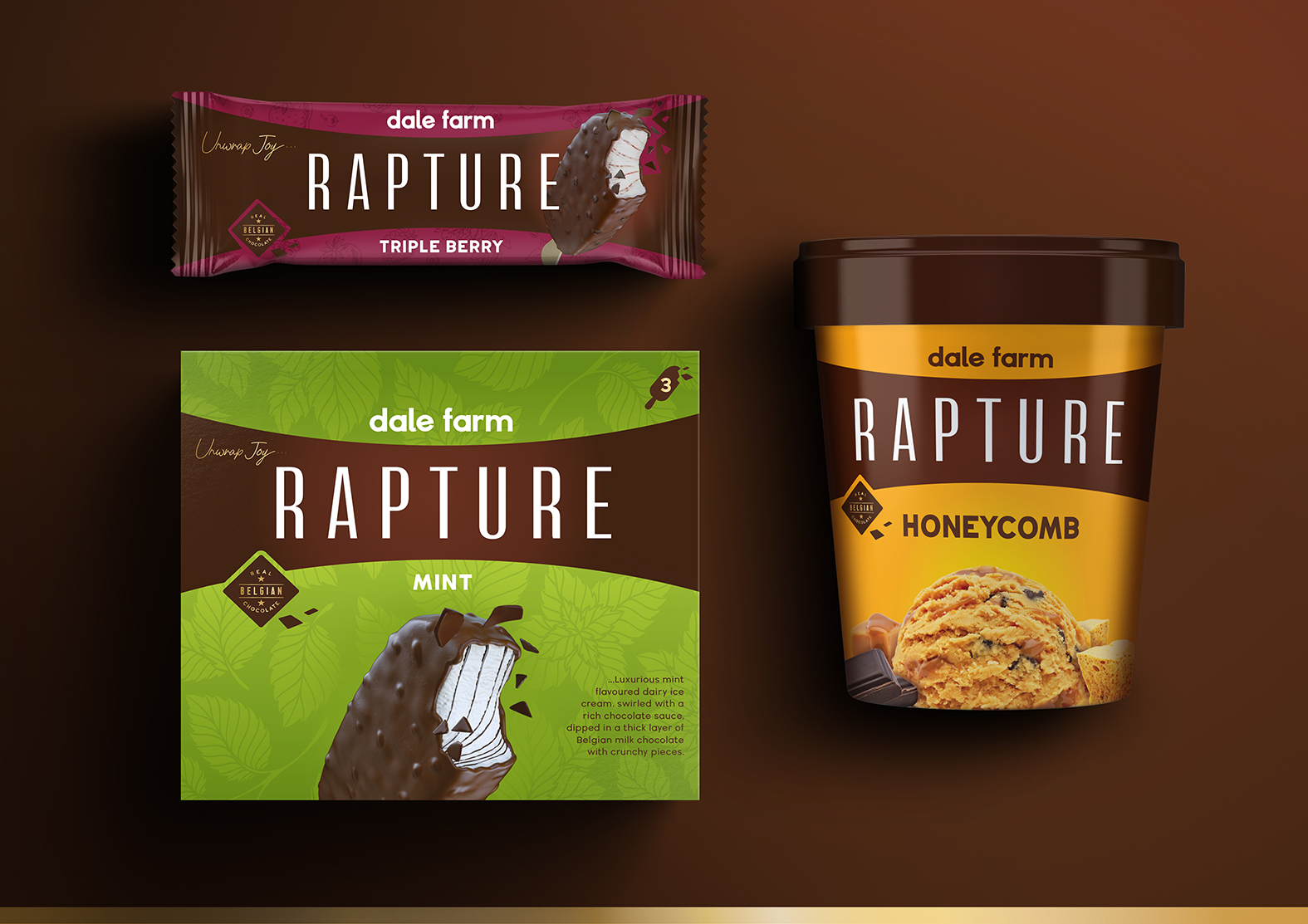 Simon Pendry Creative: Rapture Ice Cream NPD & OOH Campaign