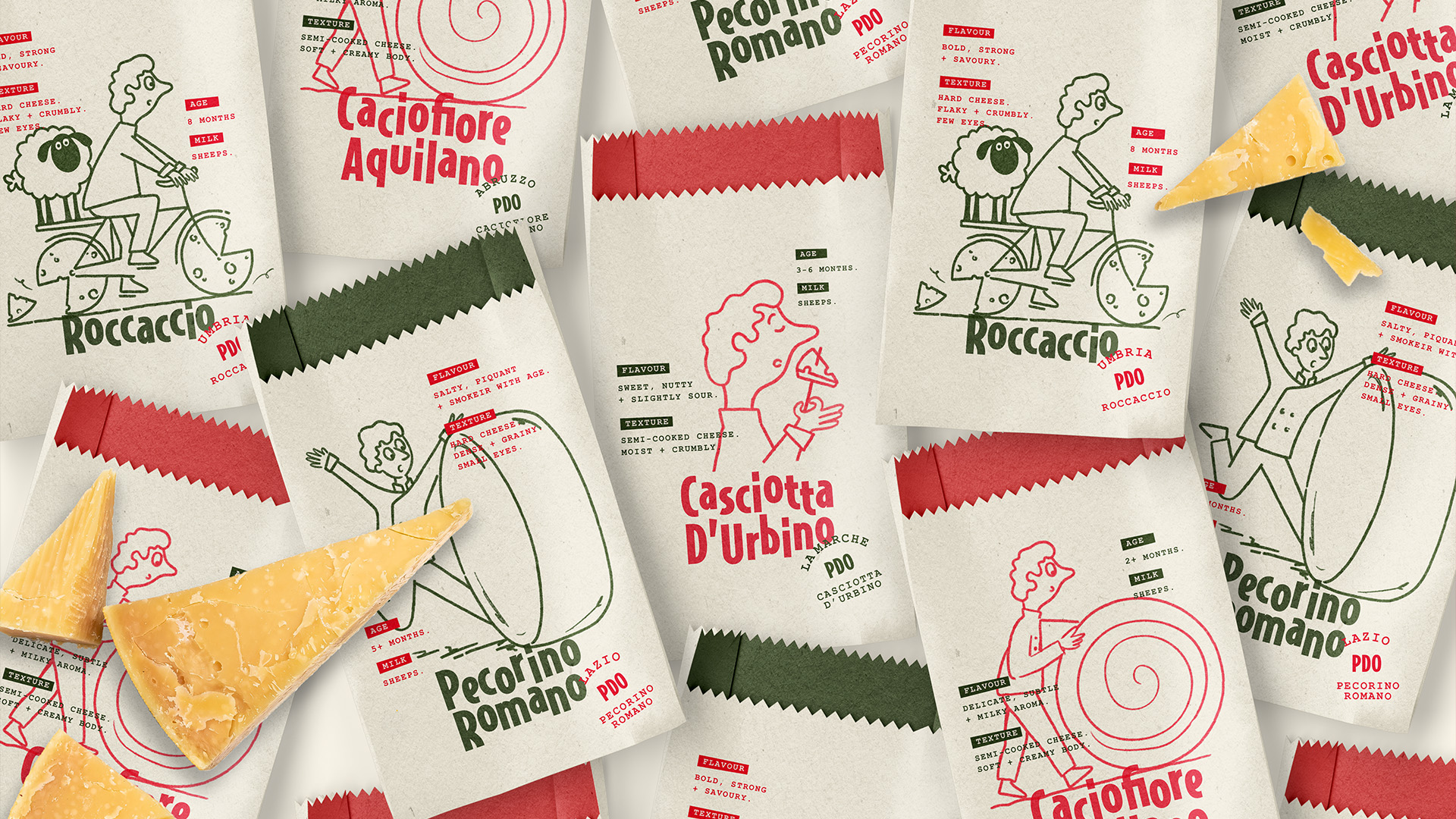 Student Brand Design Concept for San Lucio Cheese for Charity