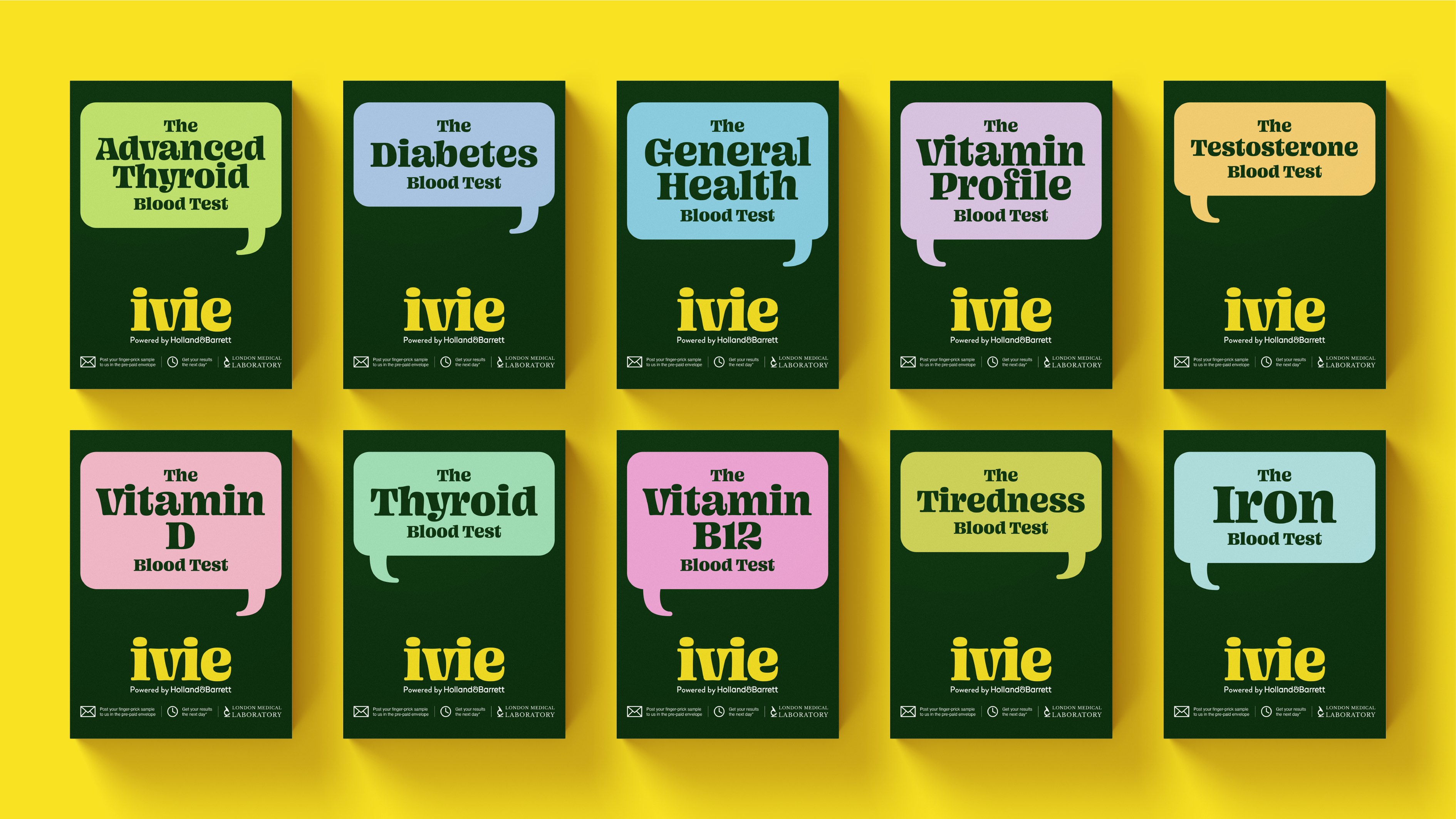 Ivie by Holland & Barrett Visual Identity, Health Redefining Supportive Health Testing with a Human Touch Designed by Derek&Eric