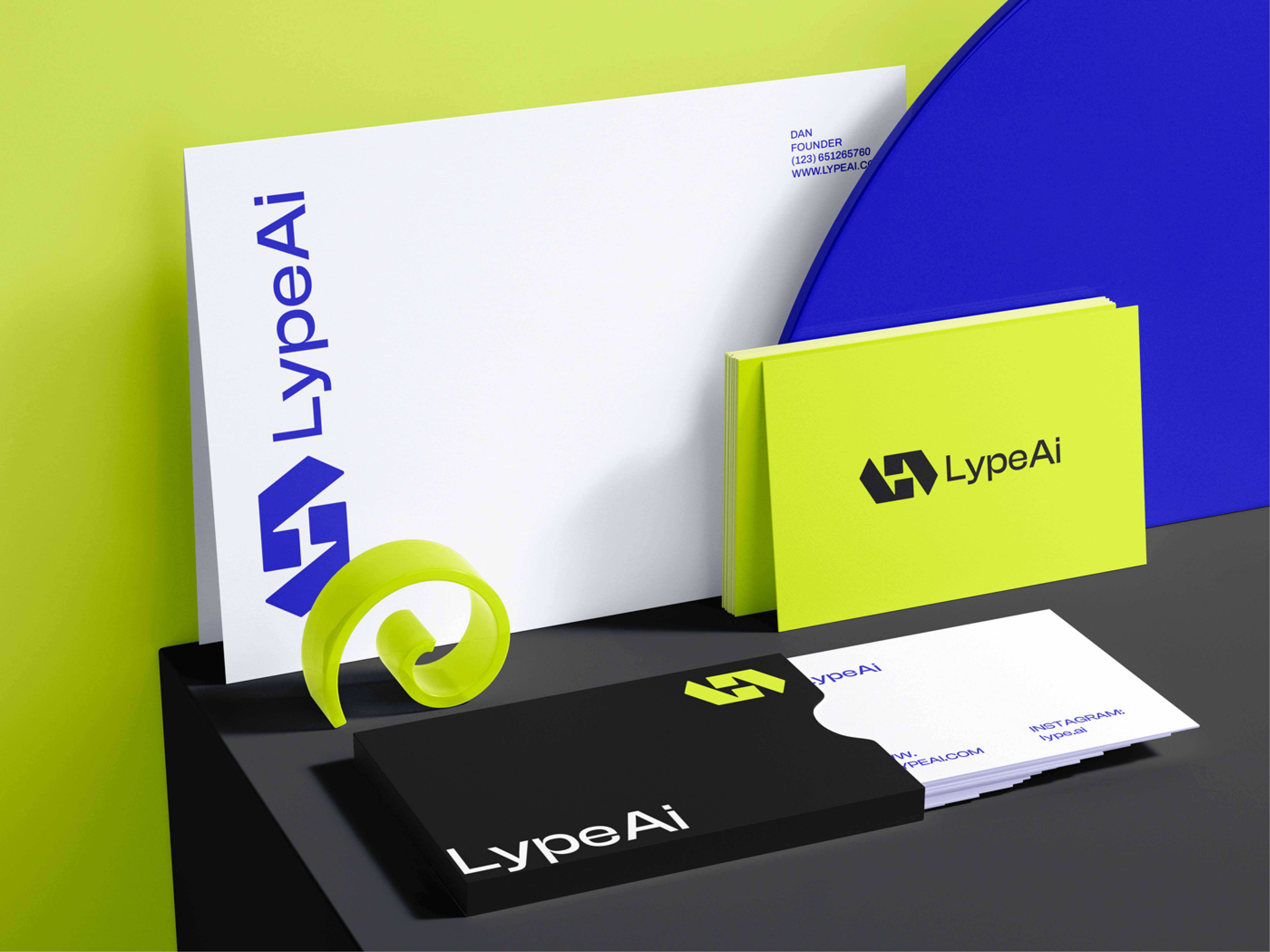 LypeAI Crafting Brand Identity with Geometric Precision and Vibrant Design Innovation